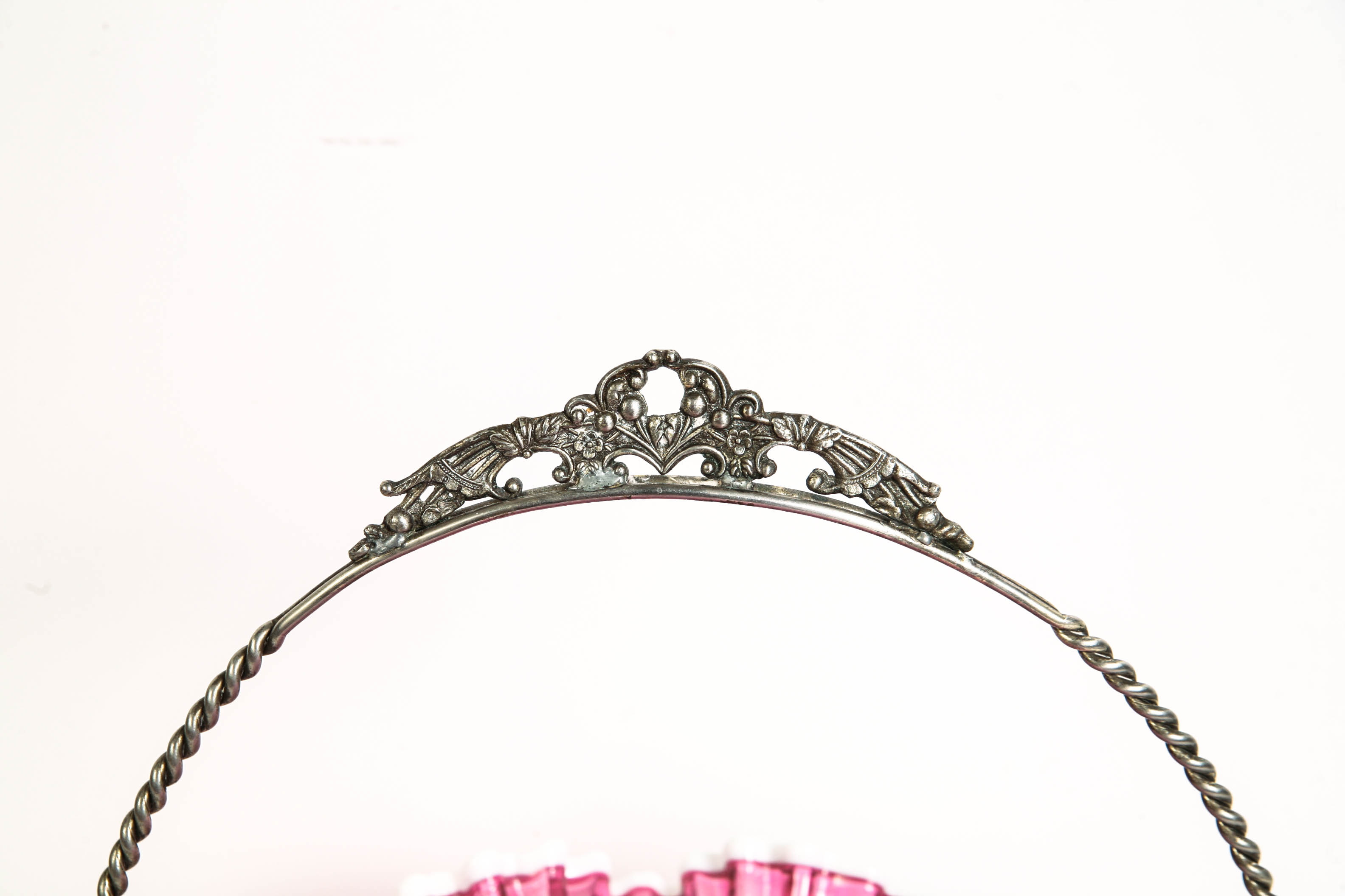 Trio of Pink Glass Items