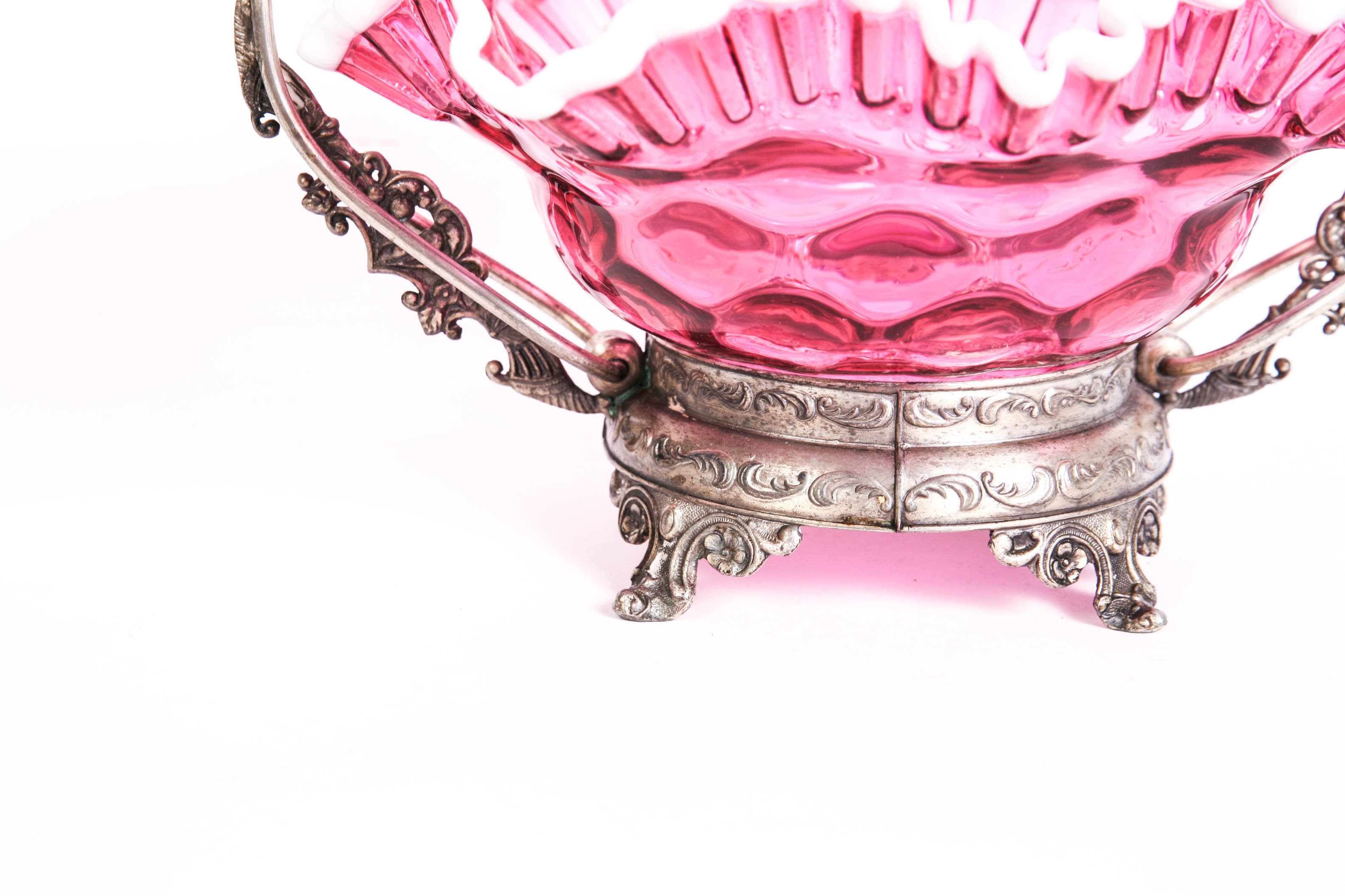 Trio of Pink Glass Items