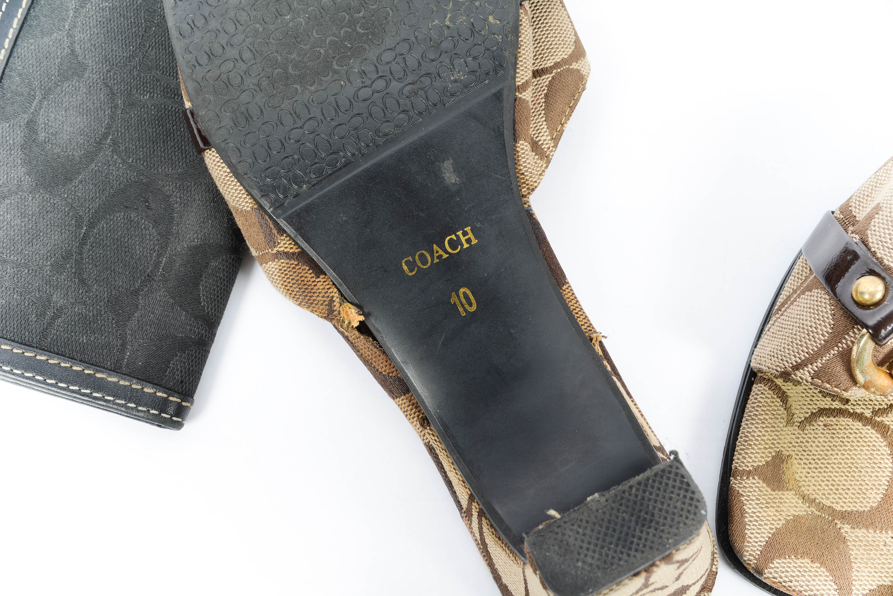 Coach Kyra Signature Strip Tote Purse , Bit Sandals and Register