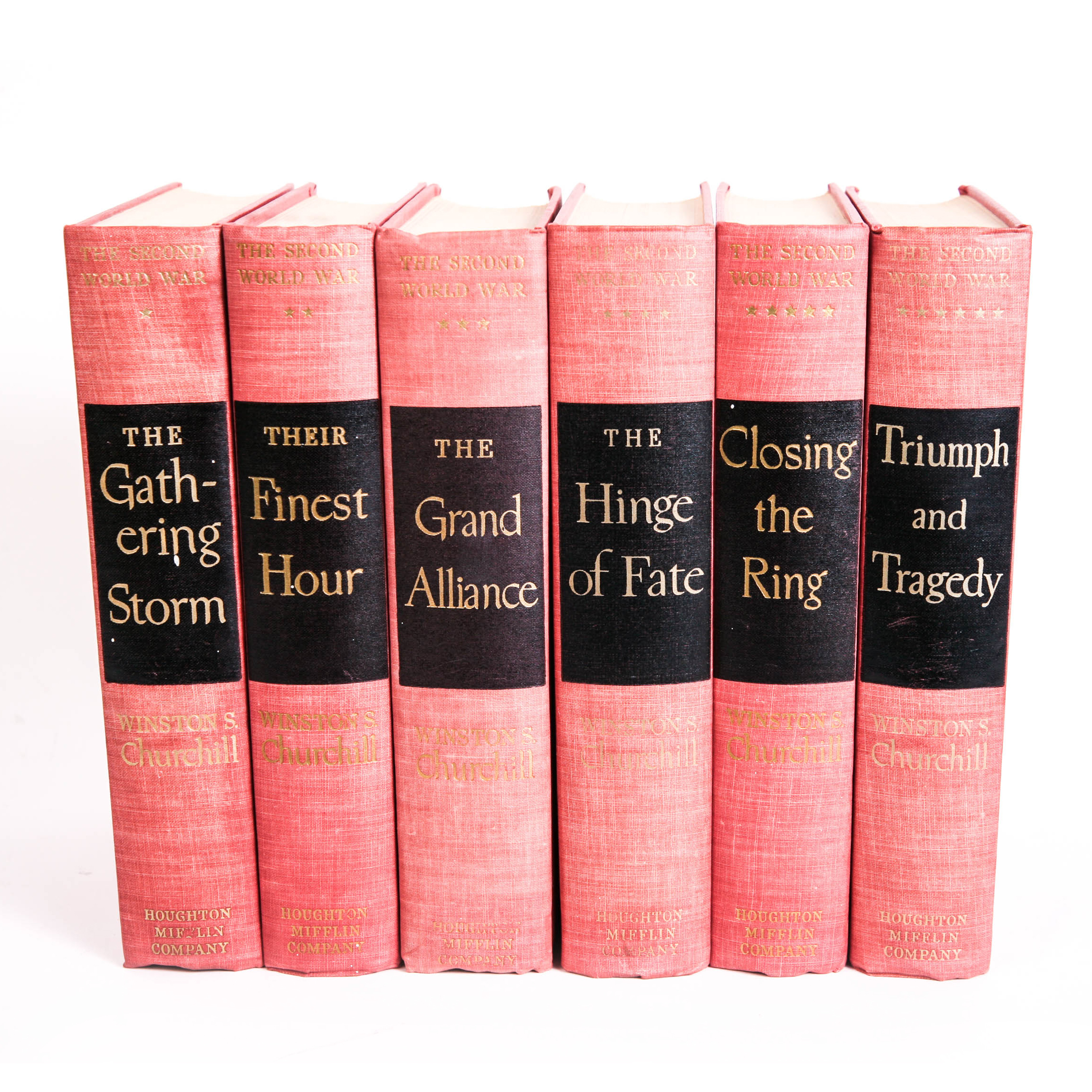 Complete Set of 1948-55 "The Second World War" Series by Winston Churchill