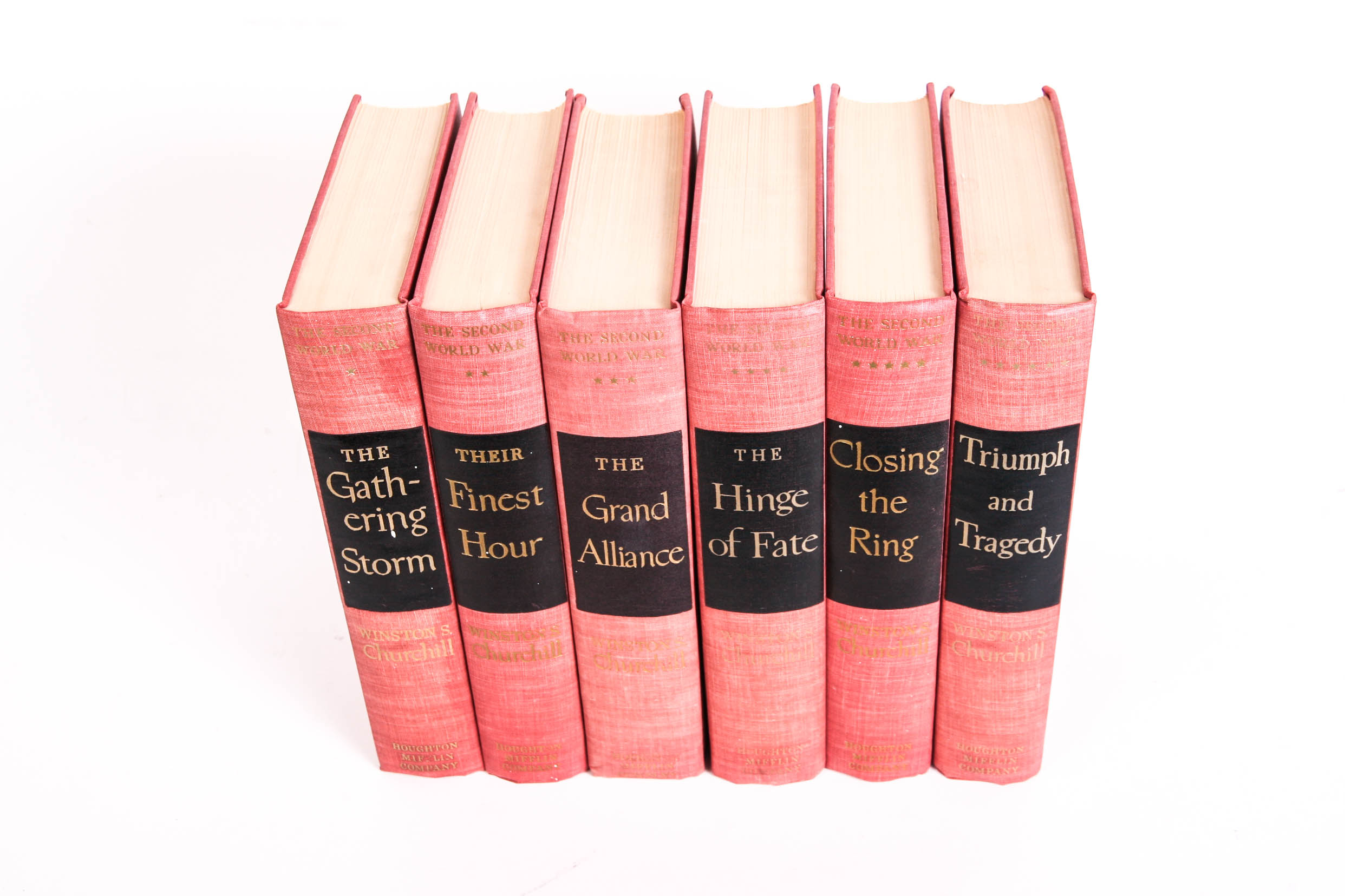 Complete Set of 1948-55 "The Second World War" Series by Winston Churchill