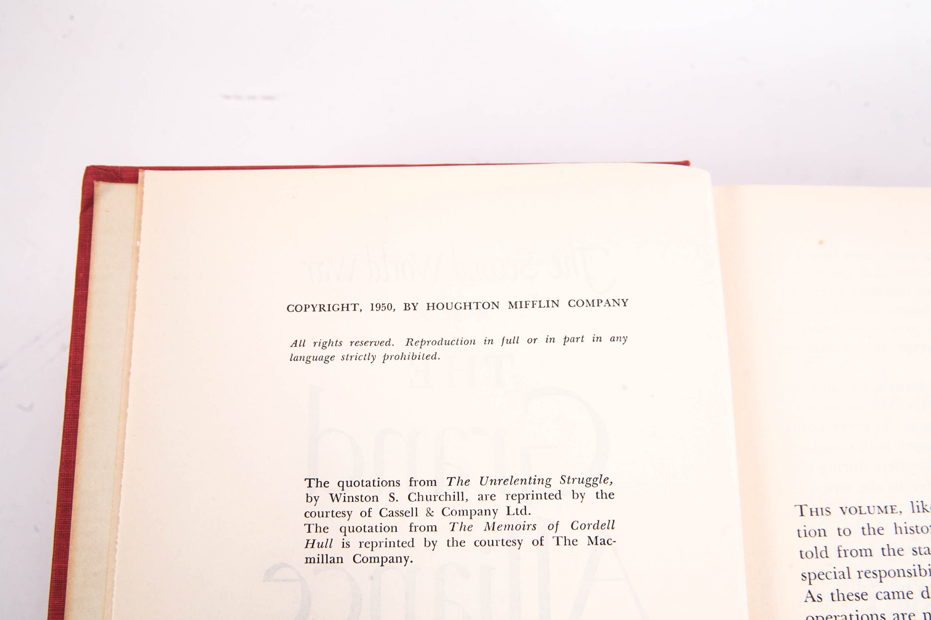 Complete Set of 1948-55 "The Second World War" Series by Winston Churchill