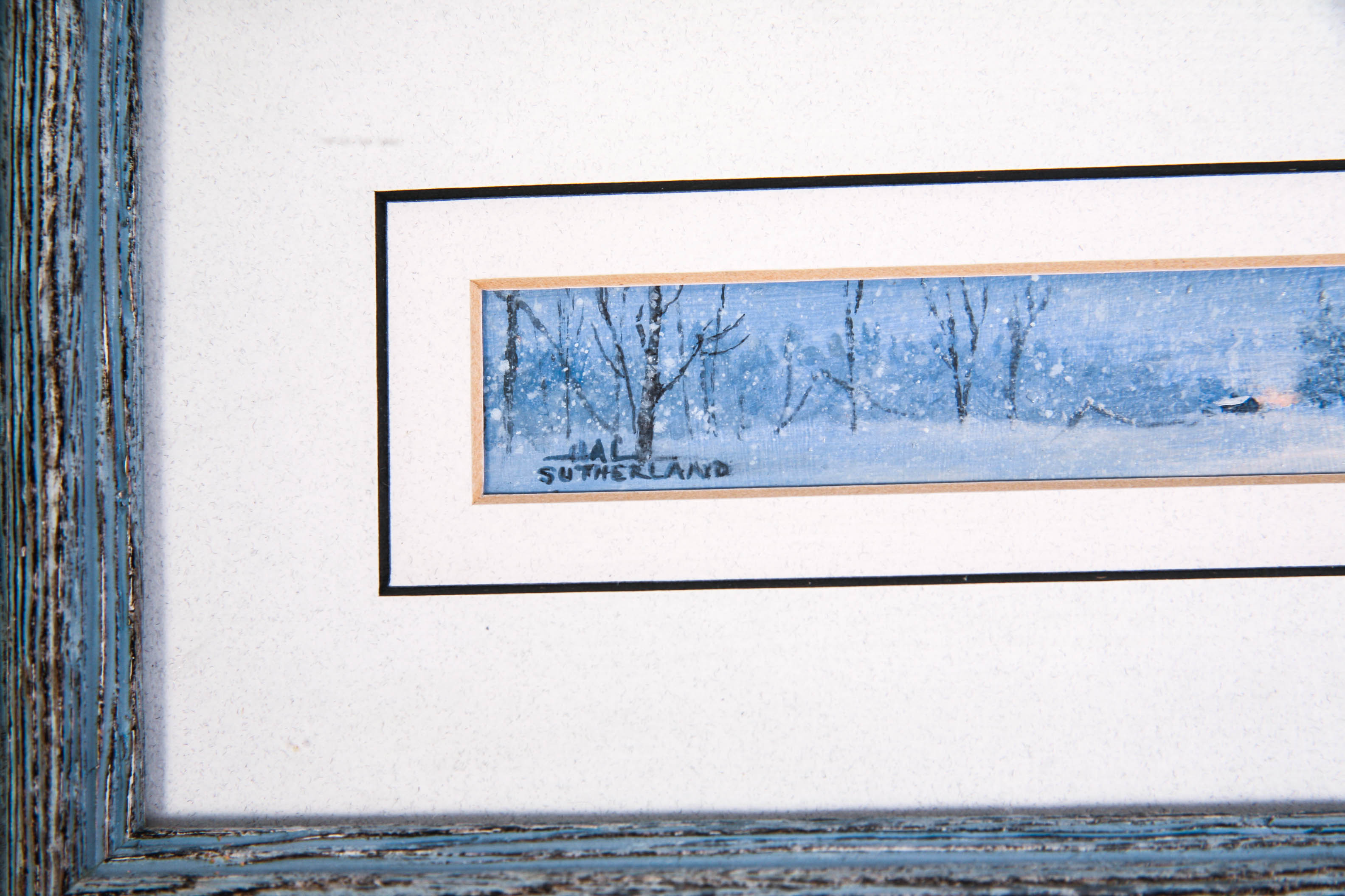 Signed Hal Sutherland Painting "Winter Season"