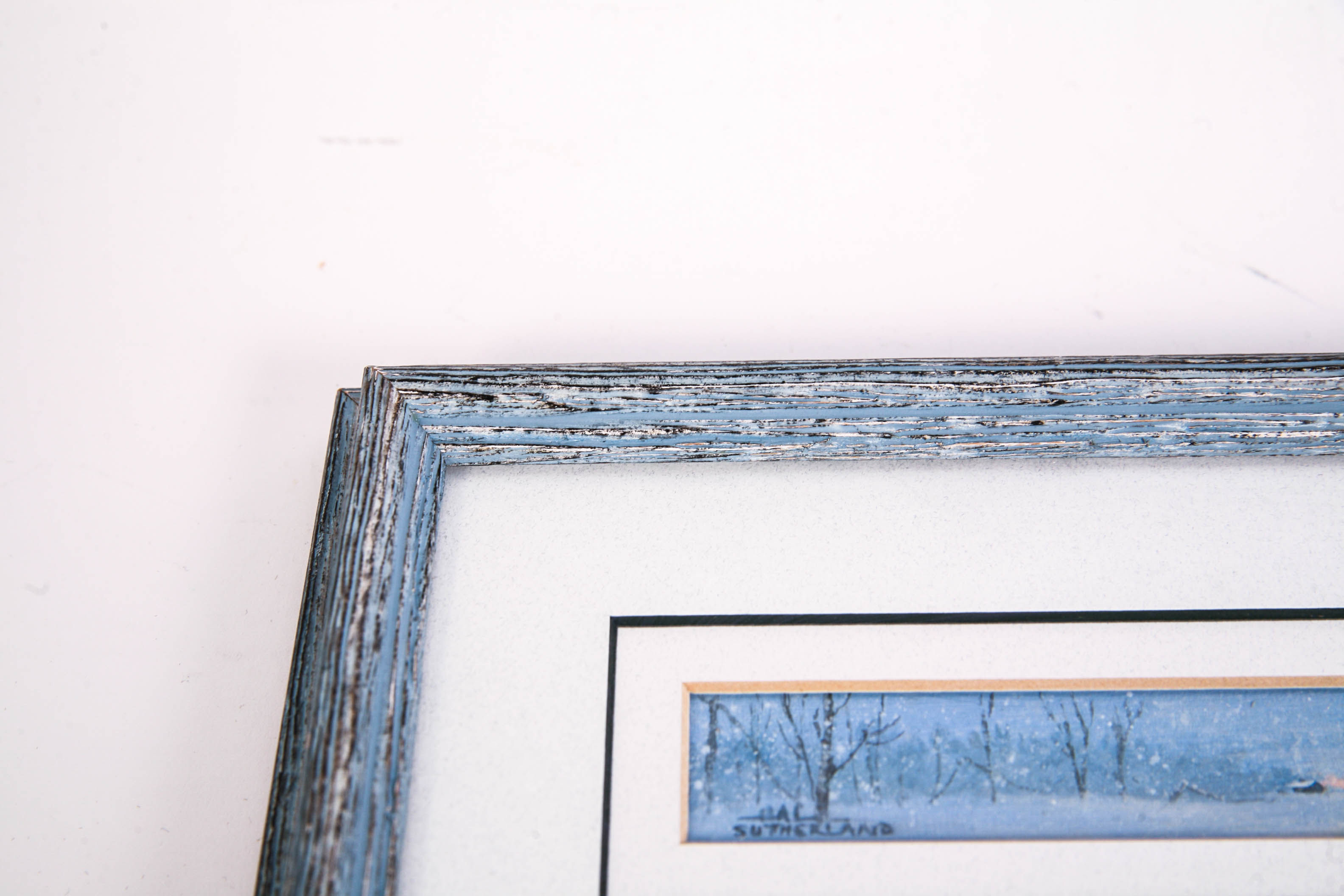 Signed Hal Sutherland Painting "Winter Season"