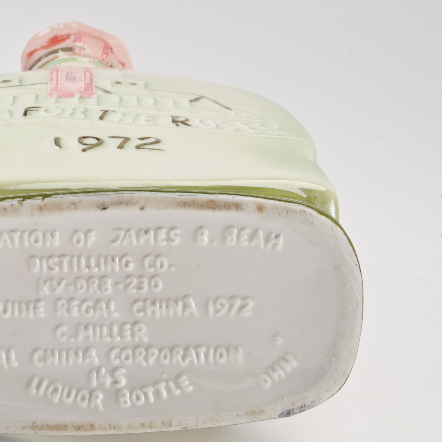 1972 Canonero II Jim  Beam Kentcky Derby  Regal China Whiskey Decanter