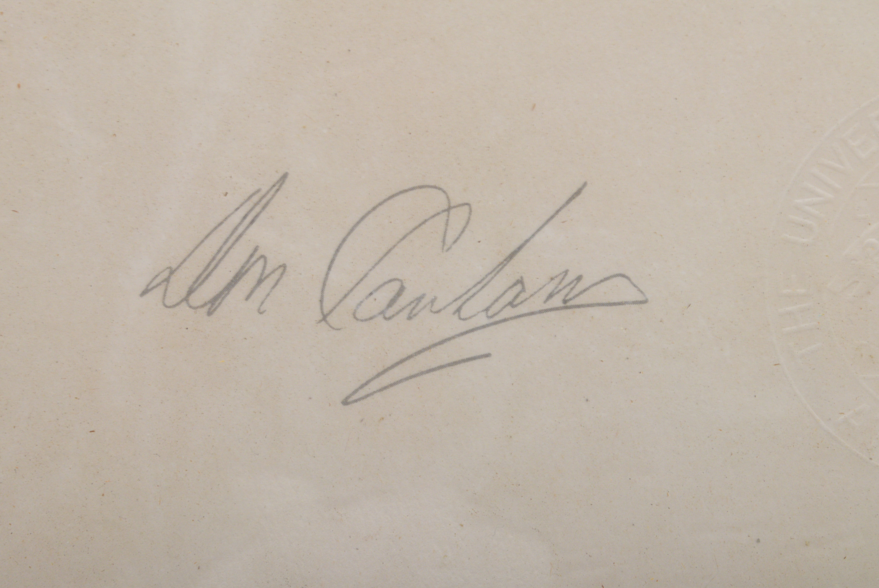 University of Michigan Print of Wolverine, Signed by Head Coach