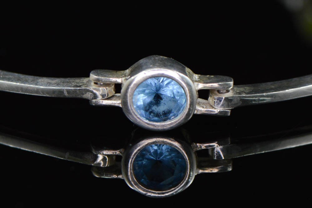 Sterling Silver Bracelet with Colored  CZs