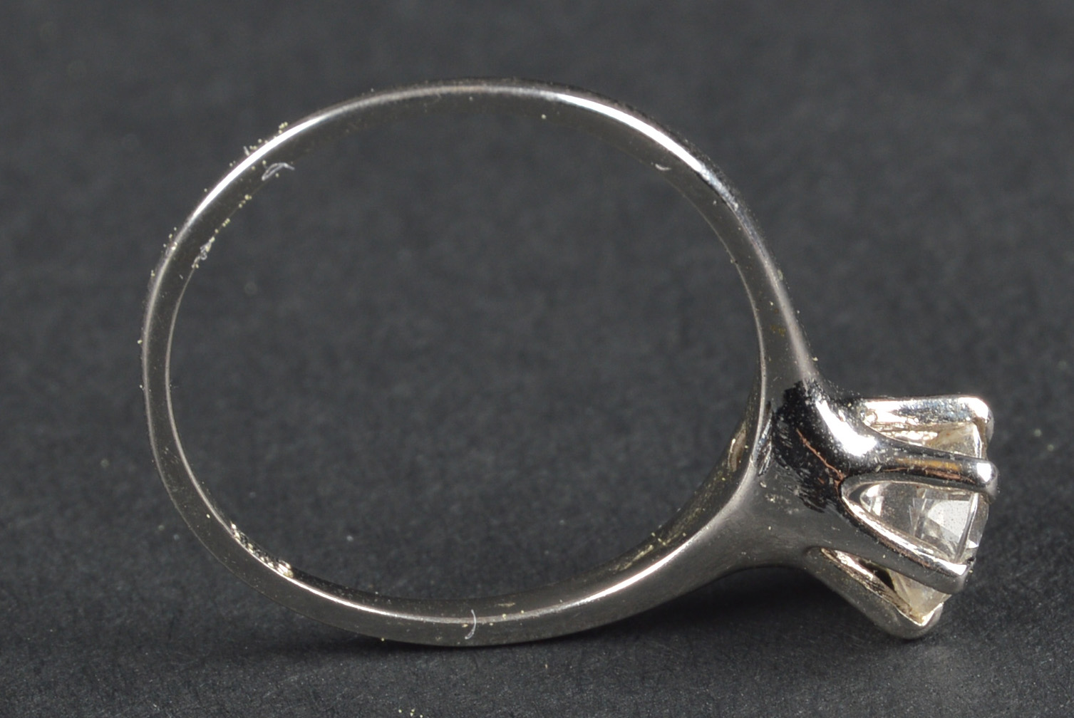 Sterling Silver Engagement Ring with Stone