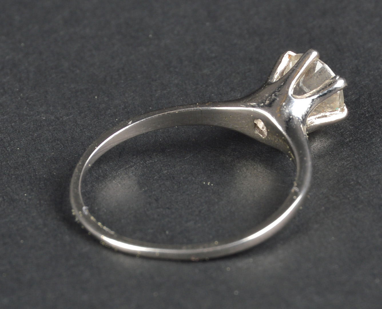 Sterling Silver Engagement Ring with Stone