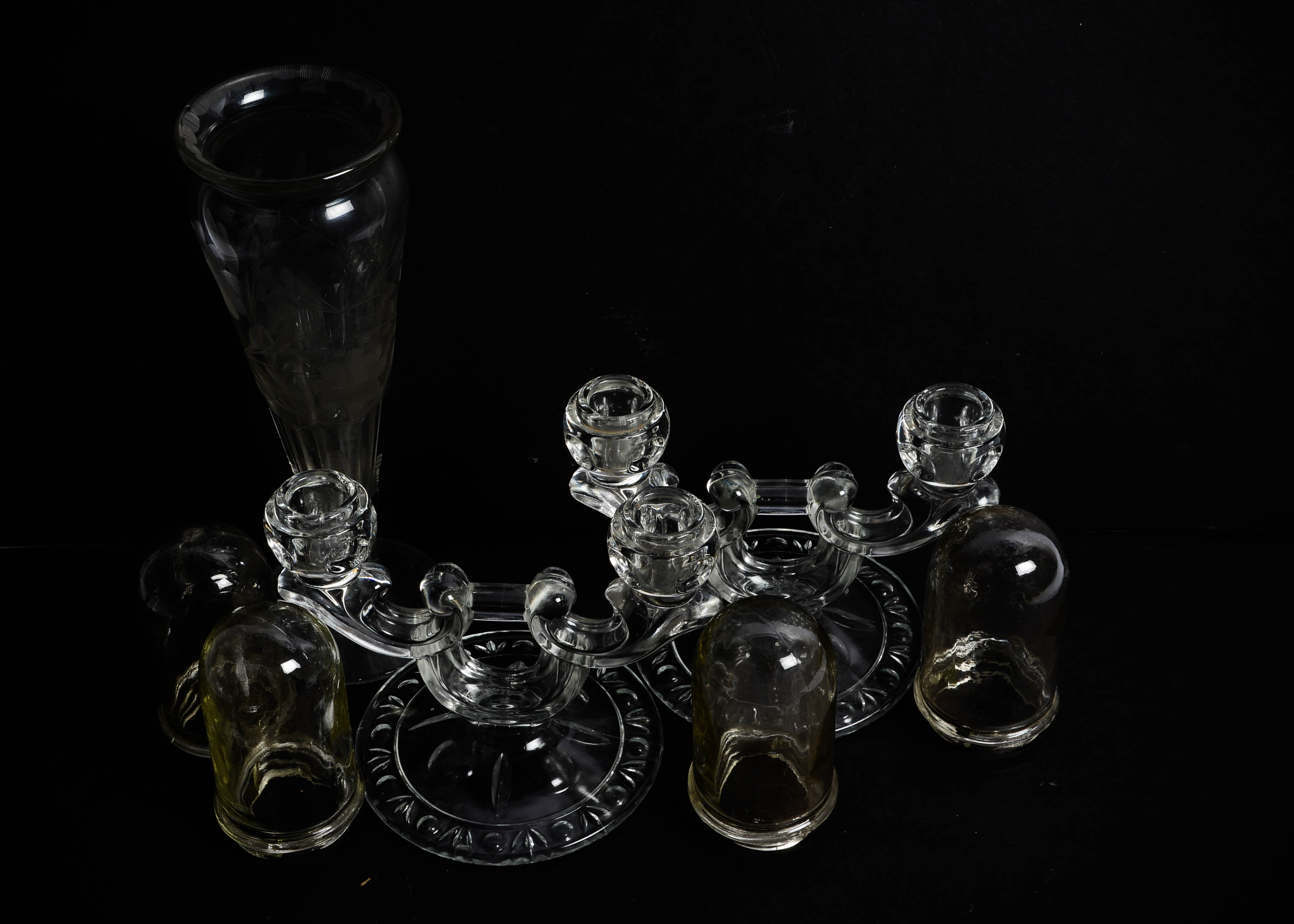 EAPG Group - Candelabras, McKee Innovation Vase and More