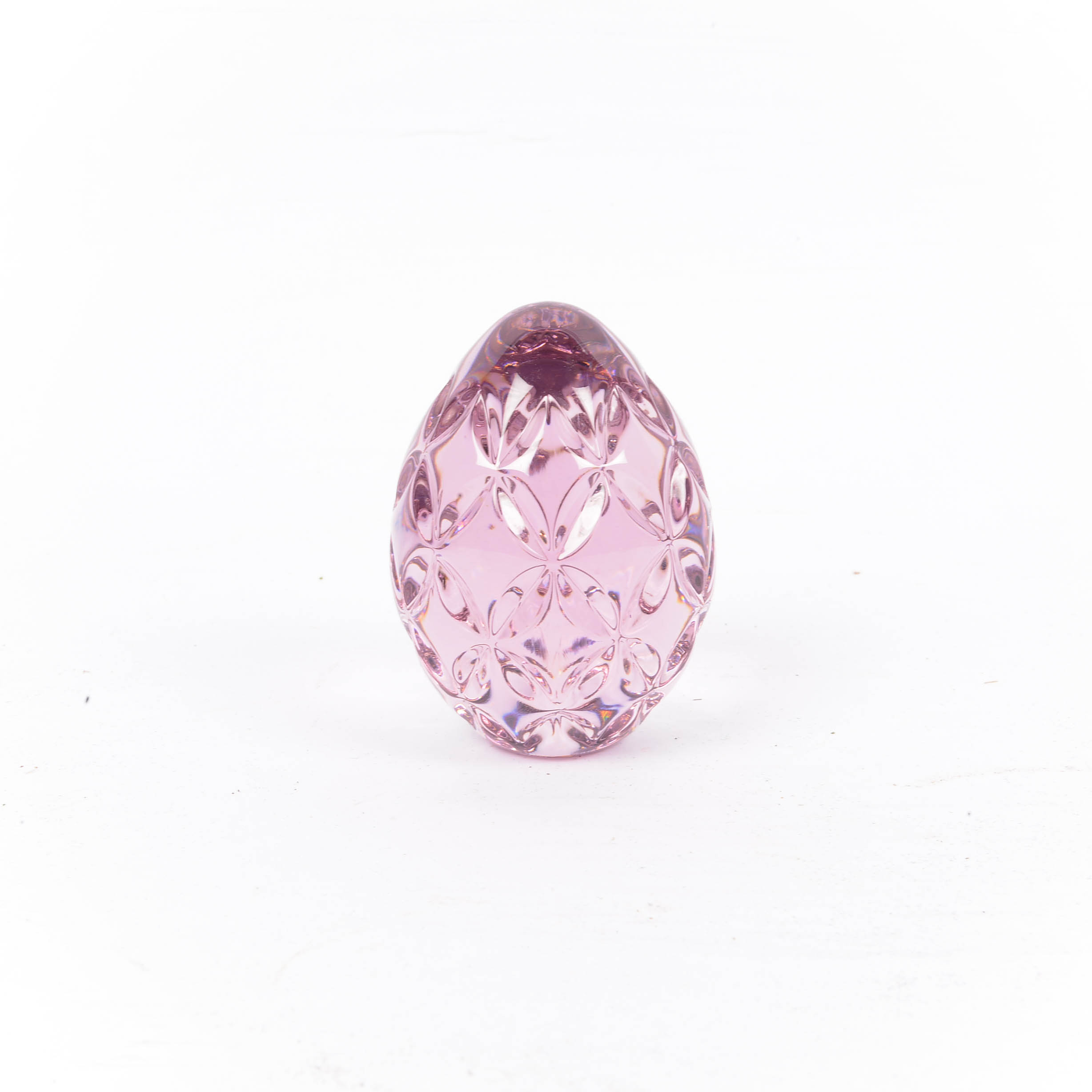 Signed Irish Waterford Amethyst Egg Paperweight Model PP541