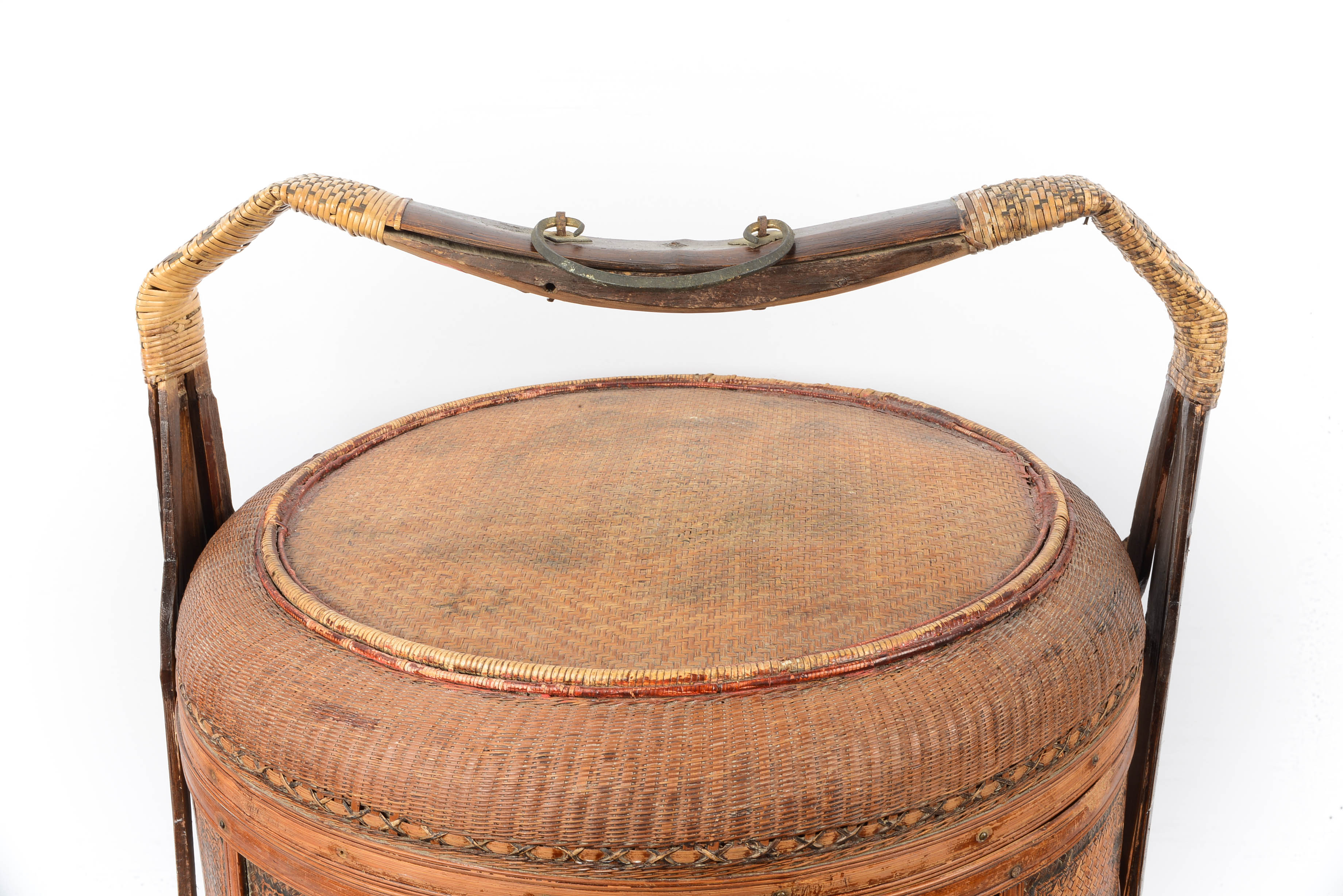 Antique Chinese Wedding Basket, Early 20th Century