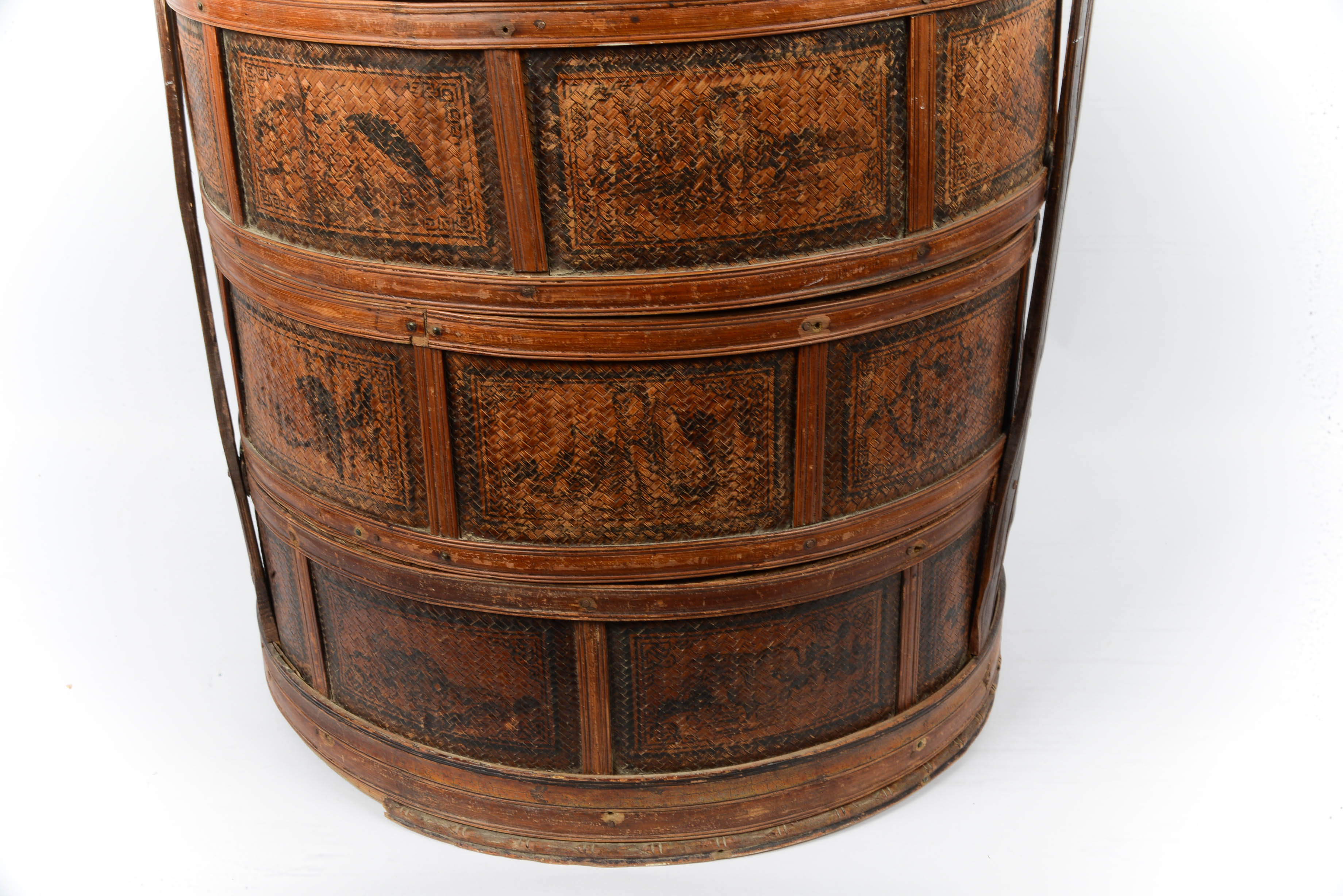 Antique Chinese Wedding Basket, Early 20th Century