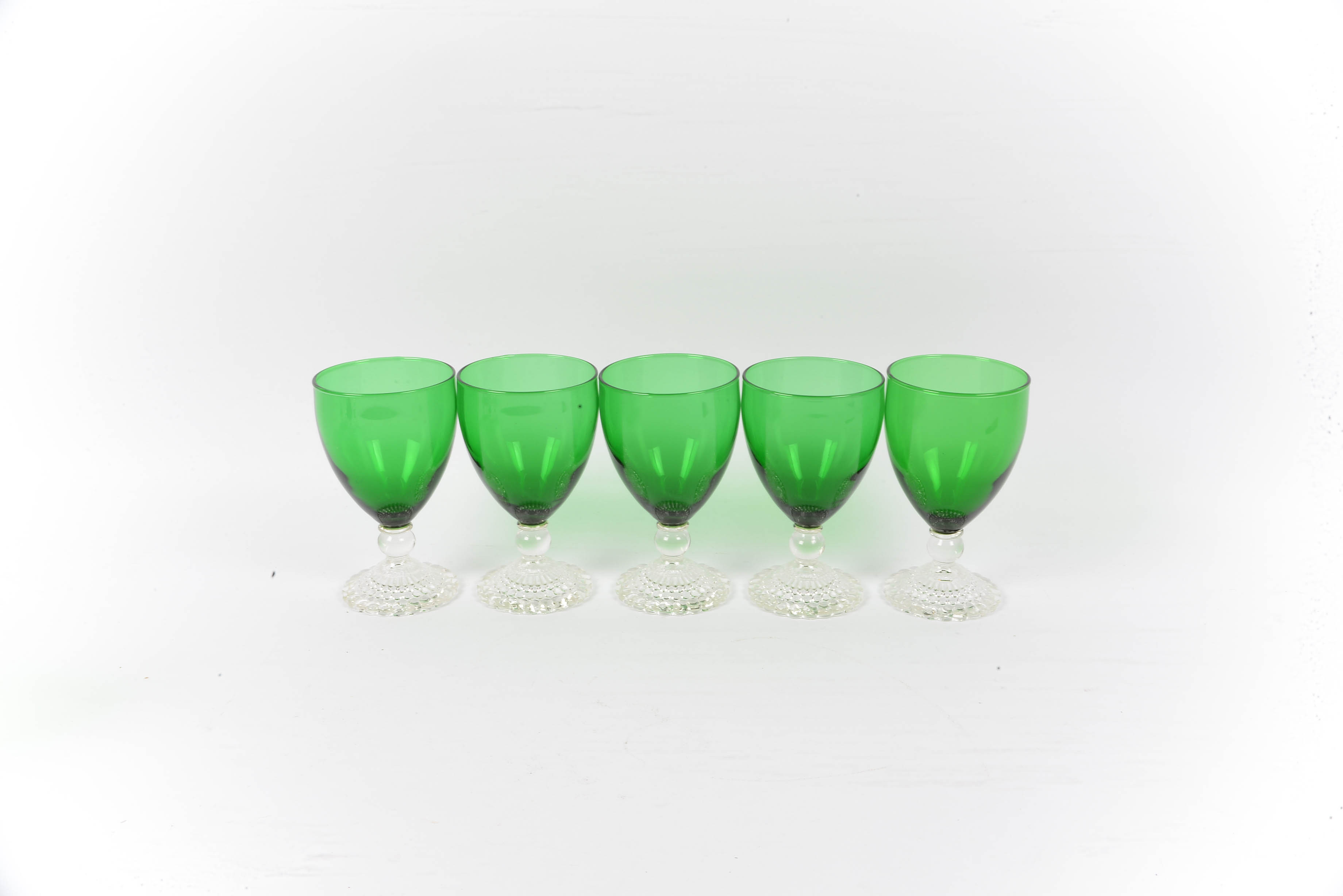 Anchor Hocking Early American Glasses with Bubble Foot Pattern