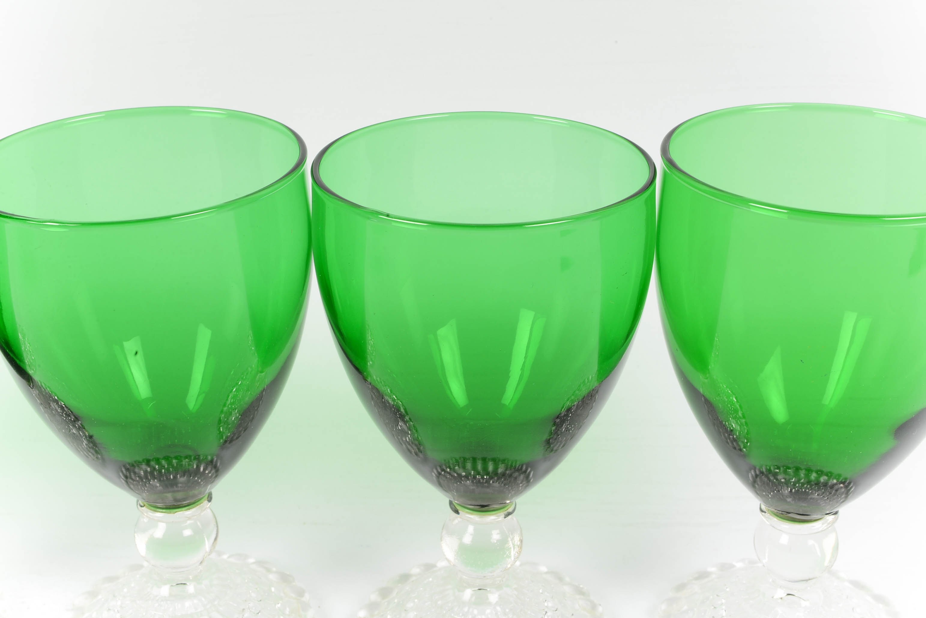 Anchor Hocking Early American Glasses with Bubble Foot Pattern