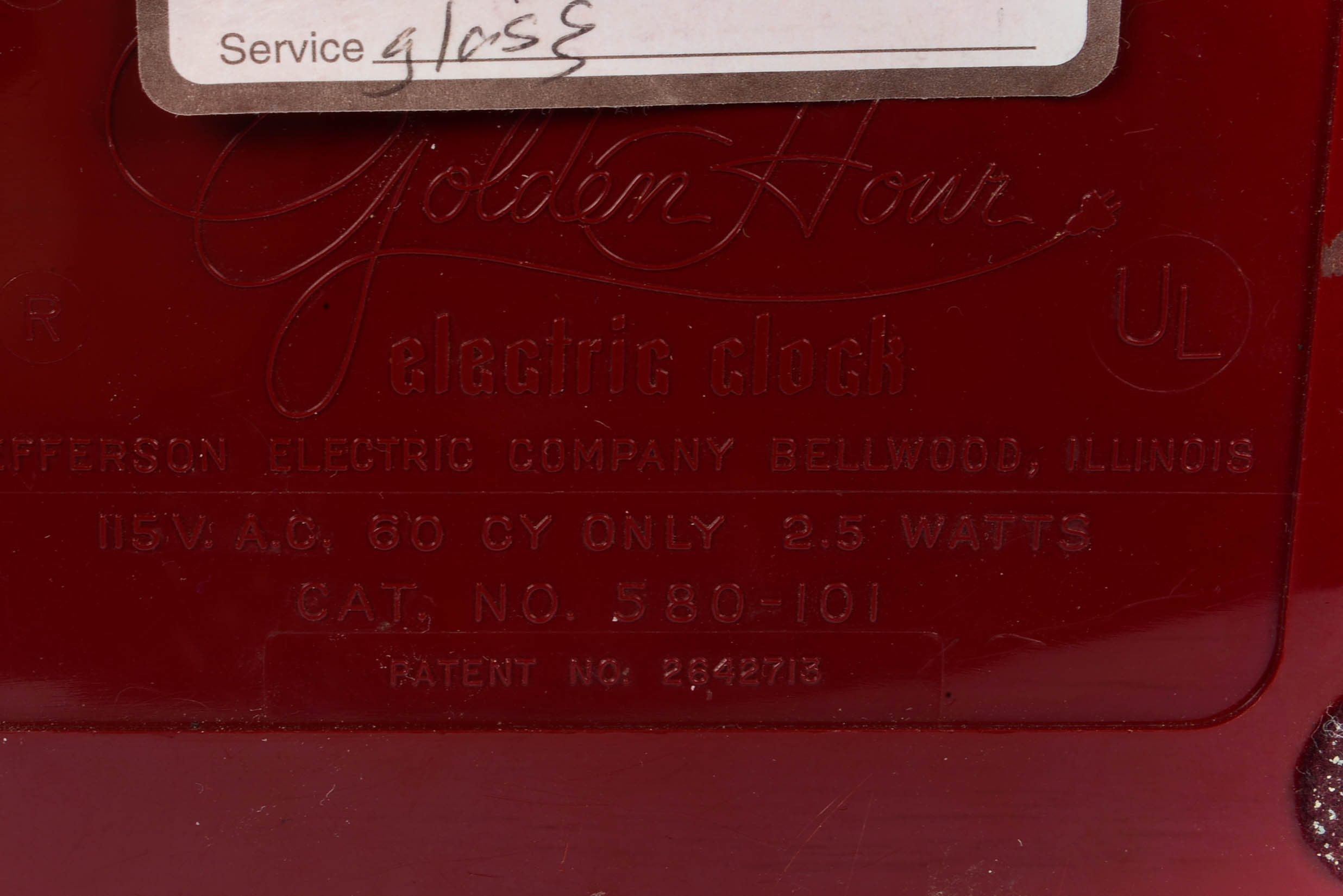 Jefferson Golden Hour Electric Clock