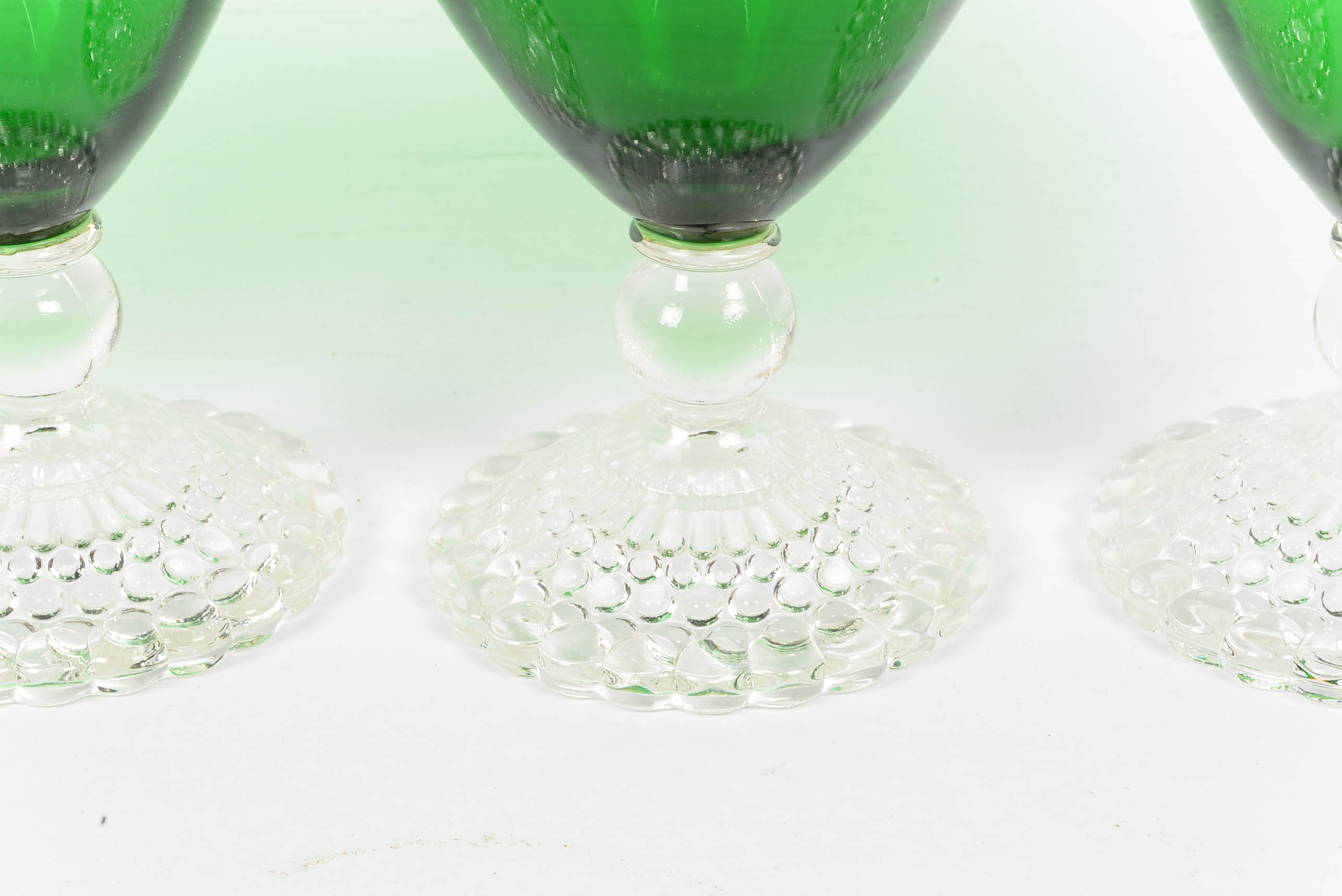 Anchor Hocking Early American Glasses with Bubble Foot Pattern