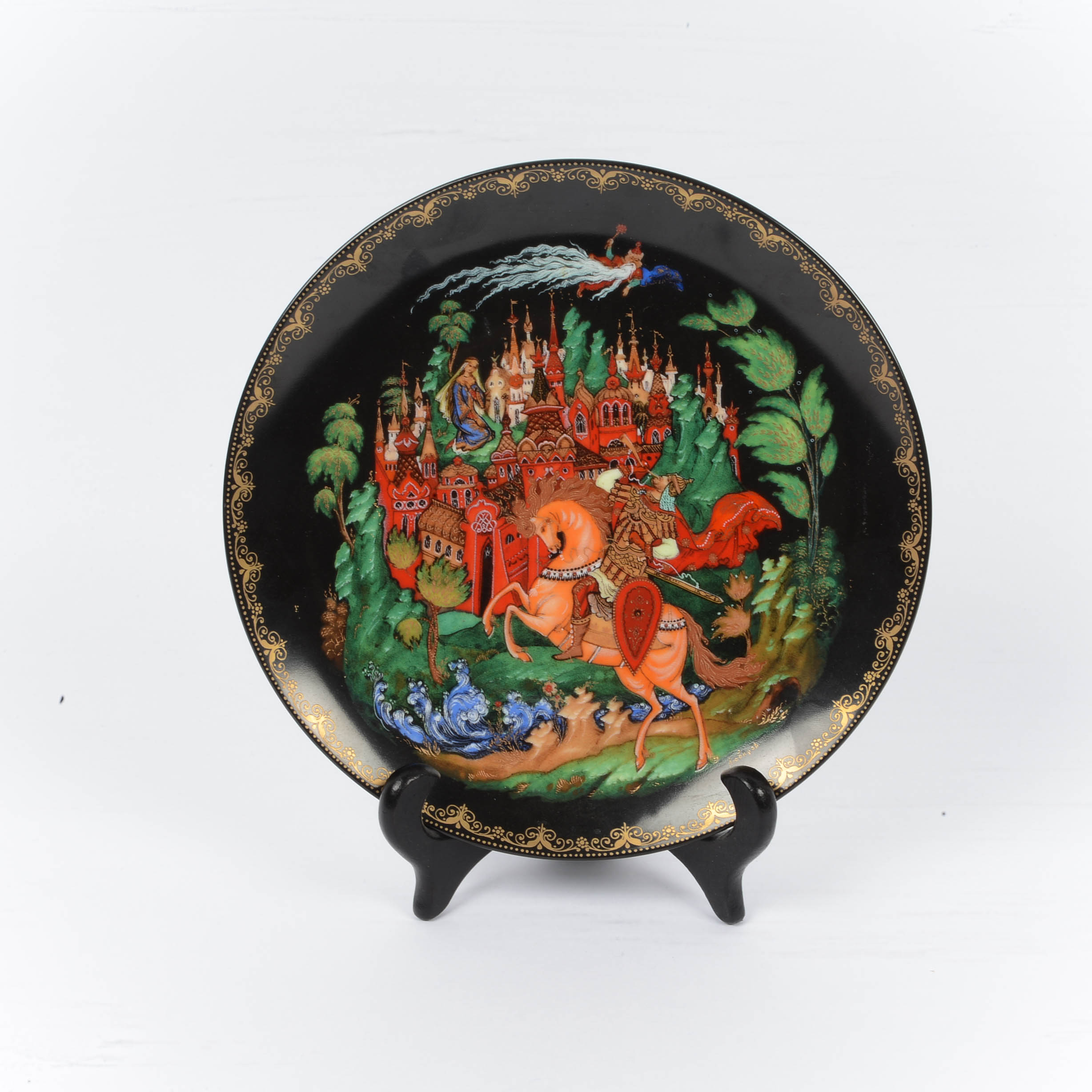 Tianex Russian Black Ceramic Plate