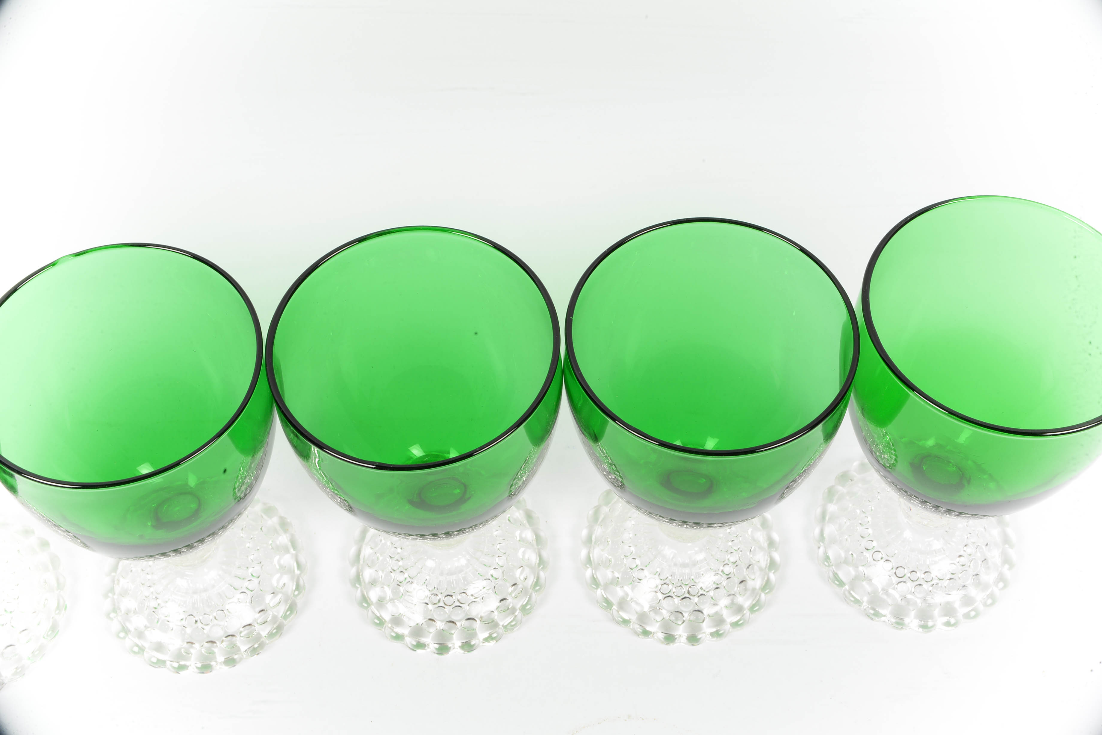 Anchor Hocking Early American Glasses with Bubble Foot Pattern