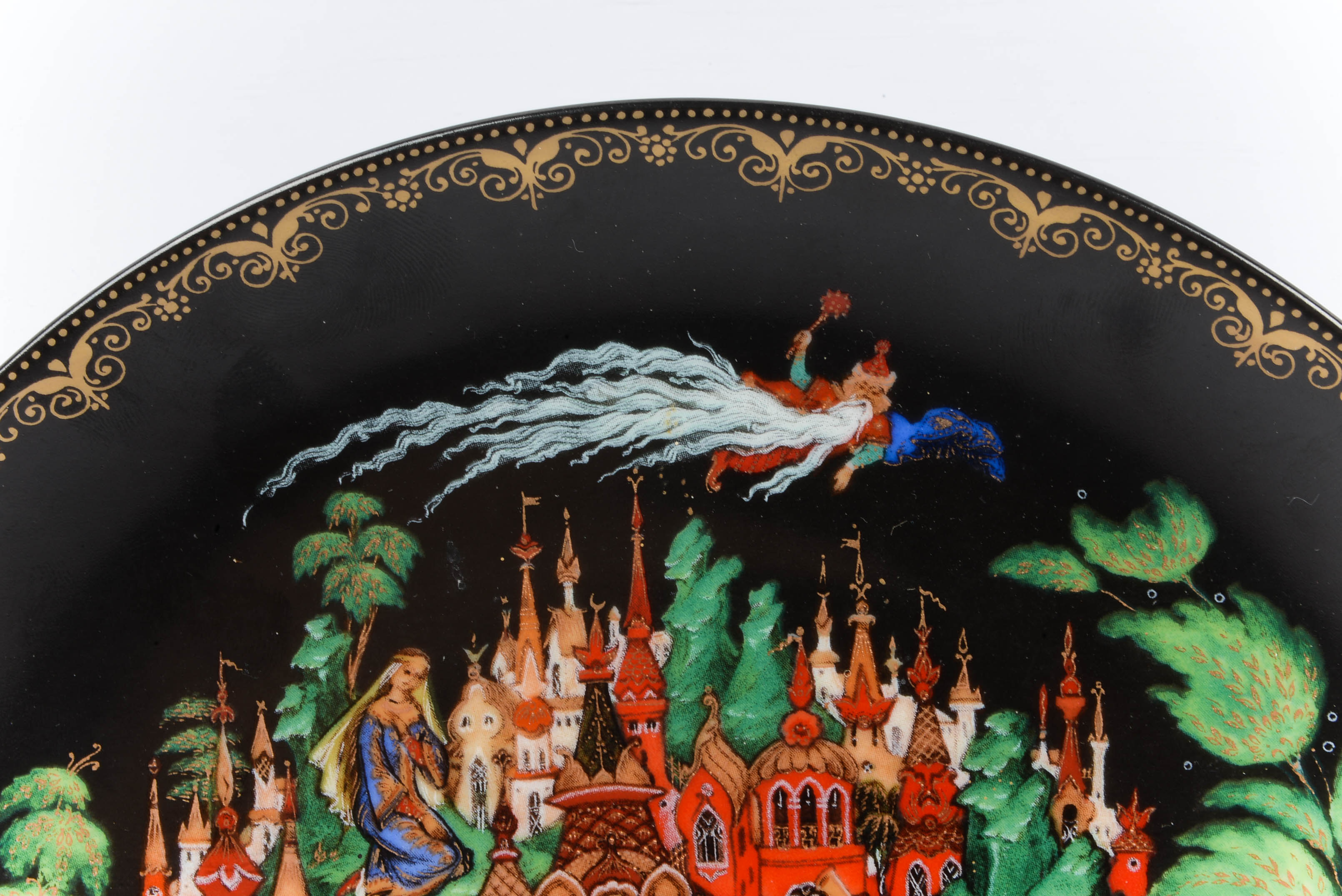 Tianex Russian Black Ceramic Plate