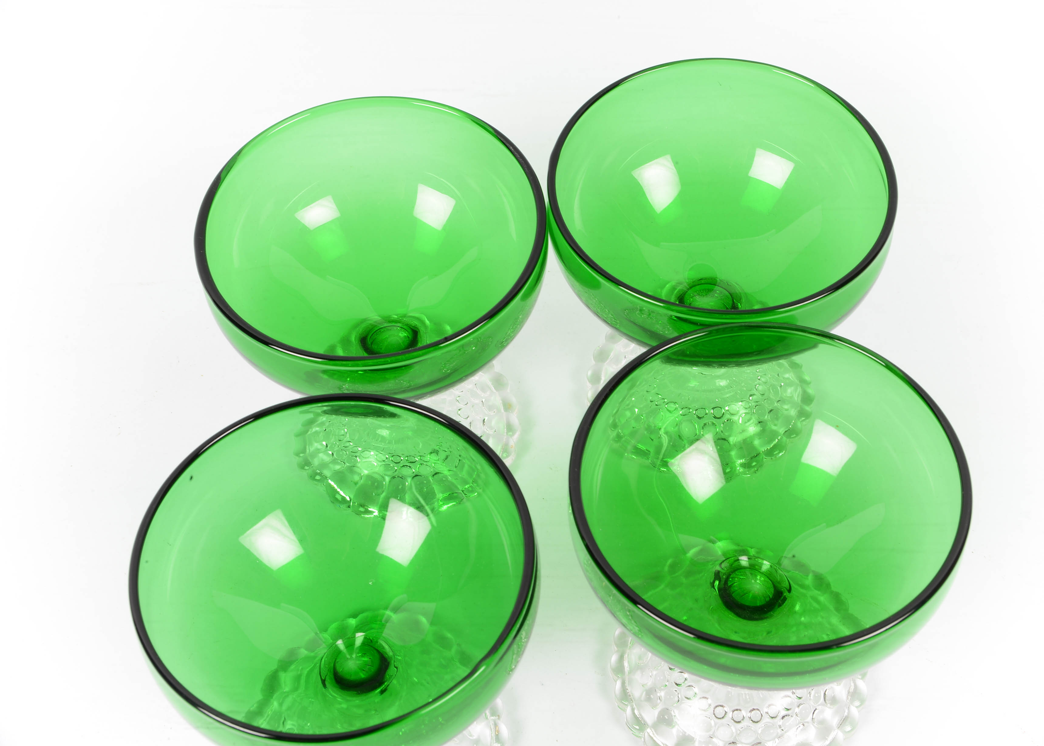 Anchor Hocking Early American Glasses with Bubble Foot Pattern