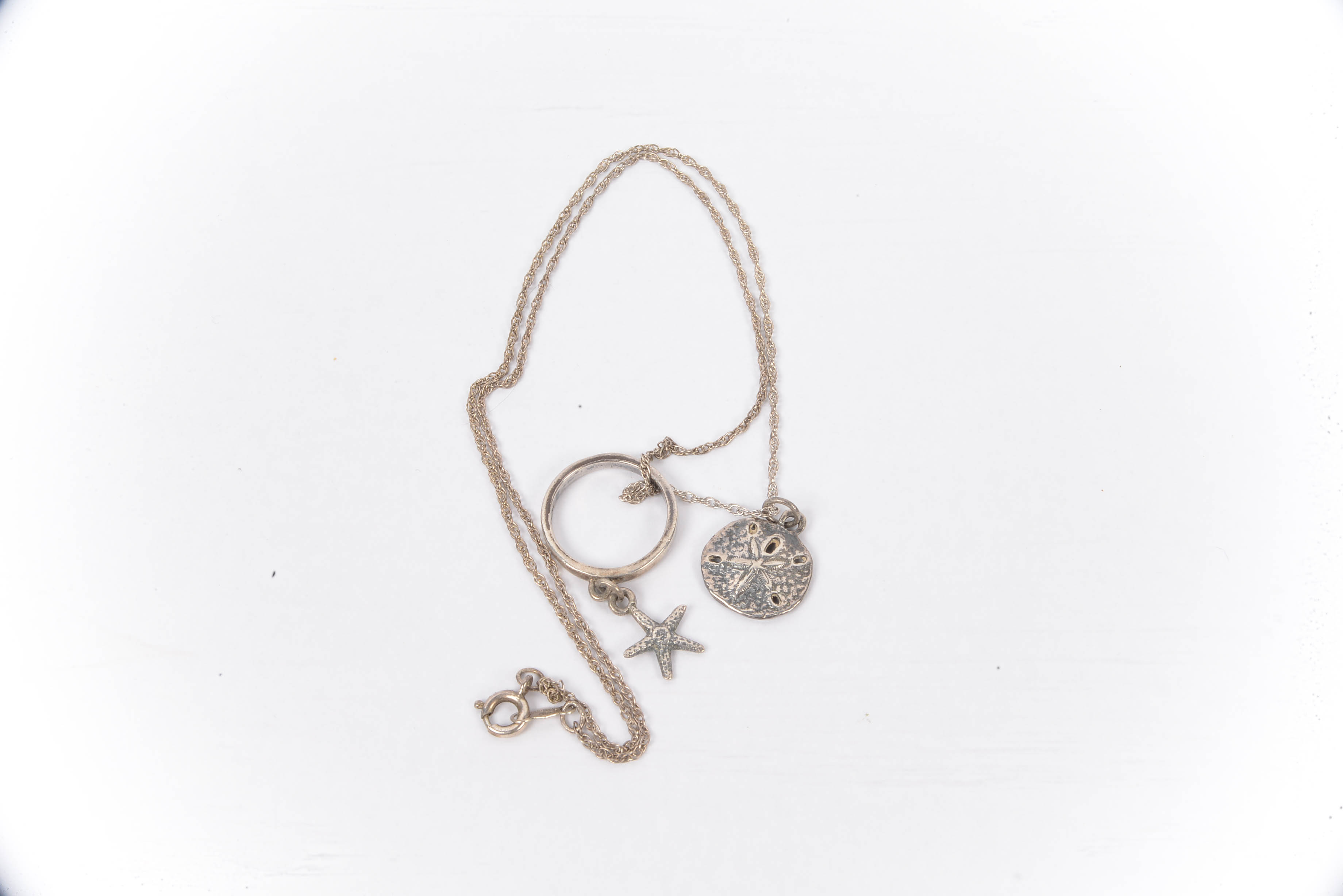 Sterling Silver Sand Dollar Necklace