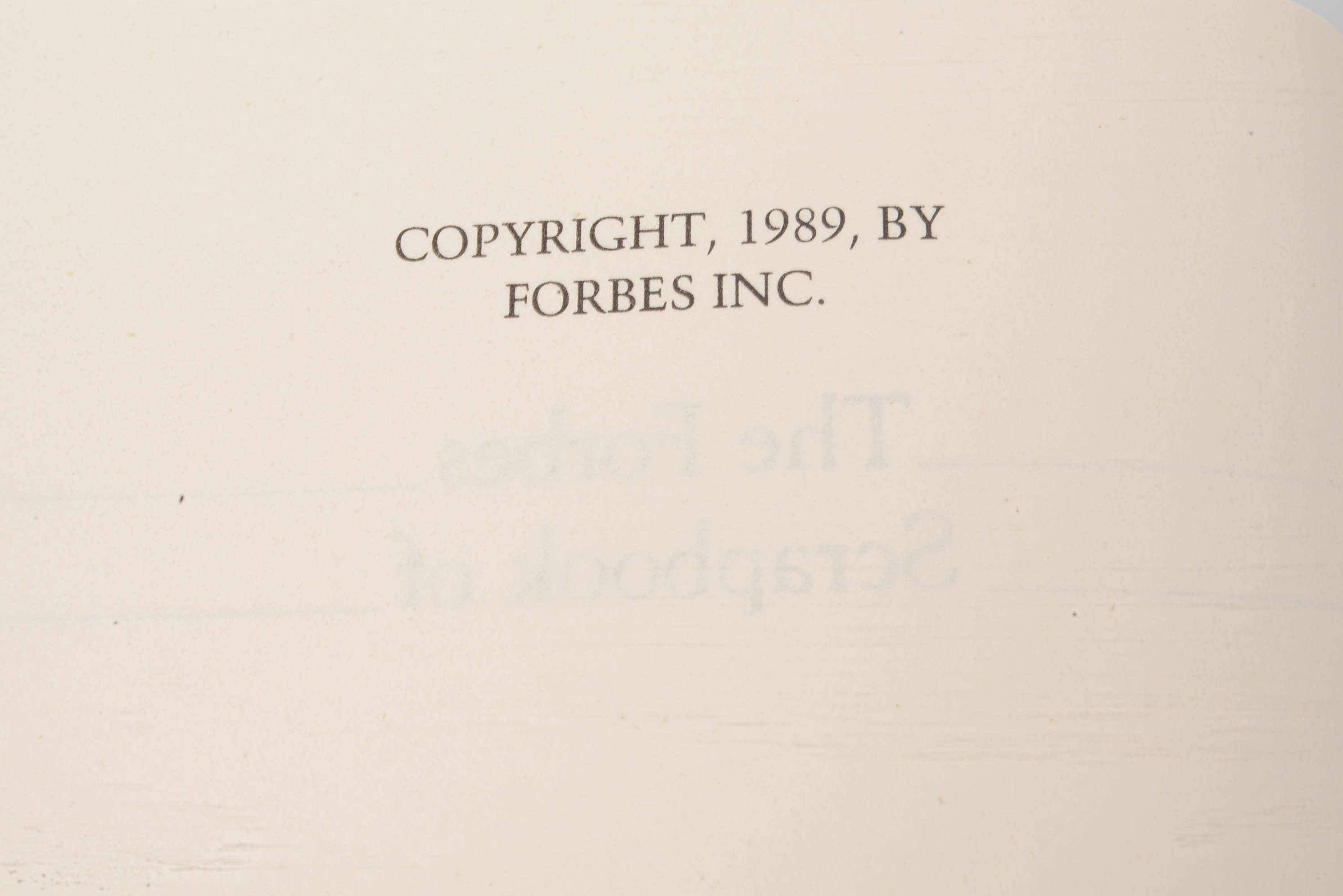 1950 Forbes Scrapbook First Edition/ First Printing 3 Volume Set , VF