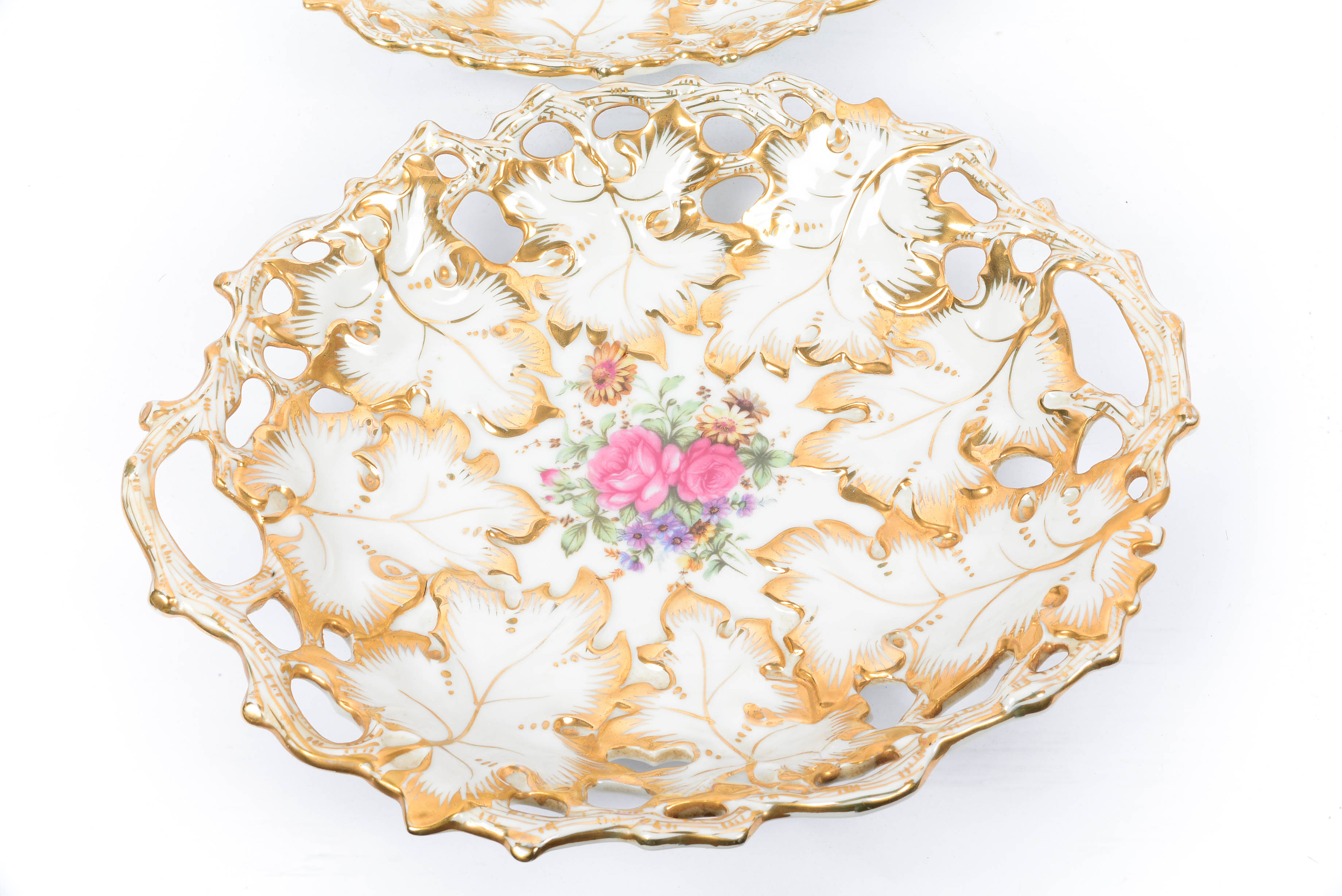 Charlottebrunn (1866-1920, Germany -Silesia ) Handled Serving Platters