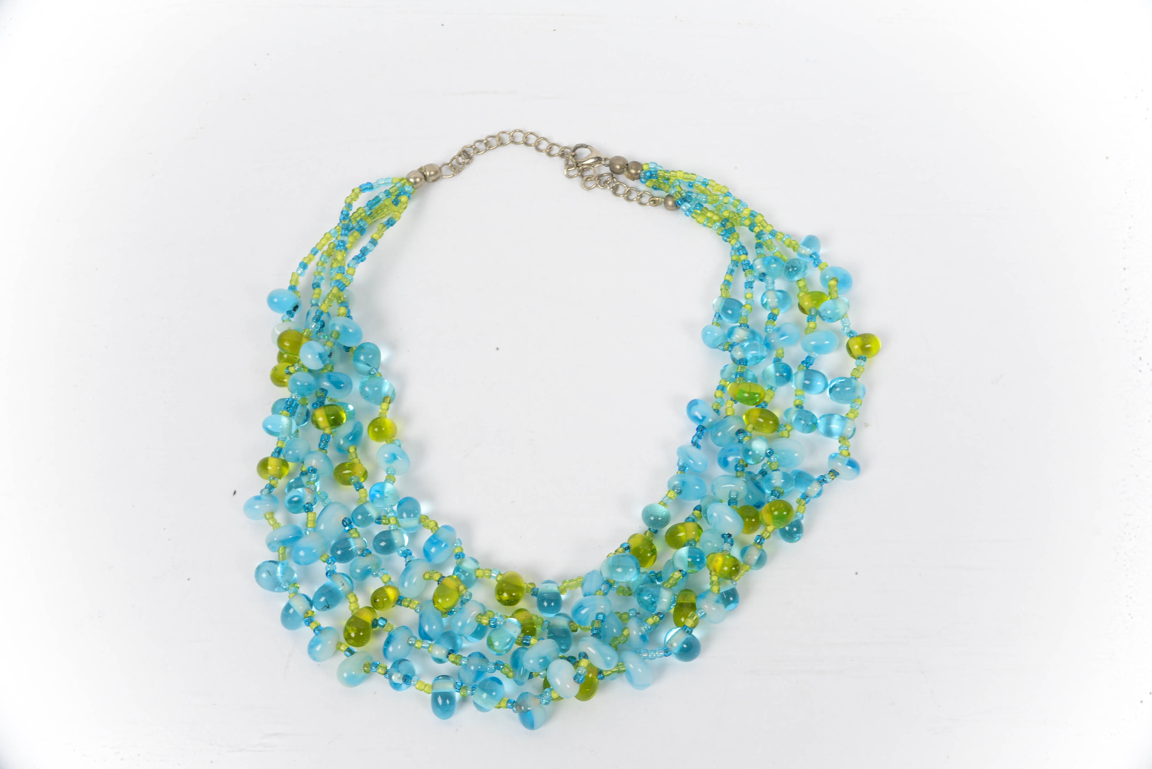 Czech Briolette Glass Necklace and Aurora and Earring Sets