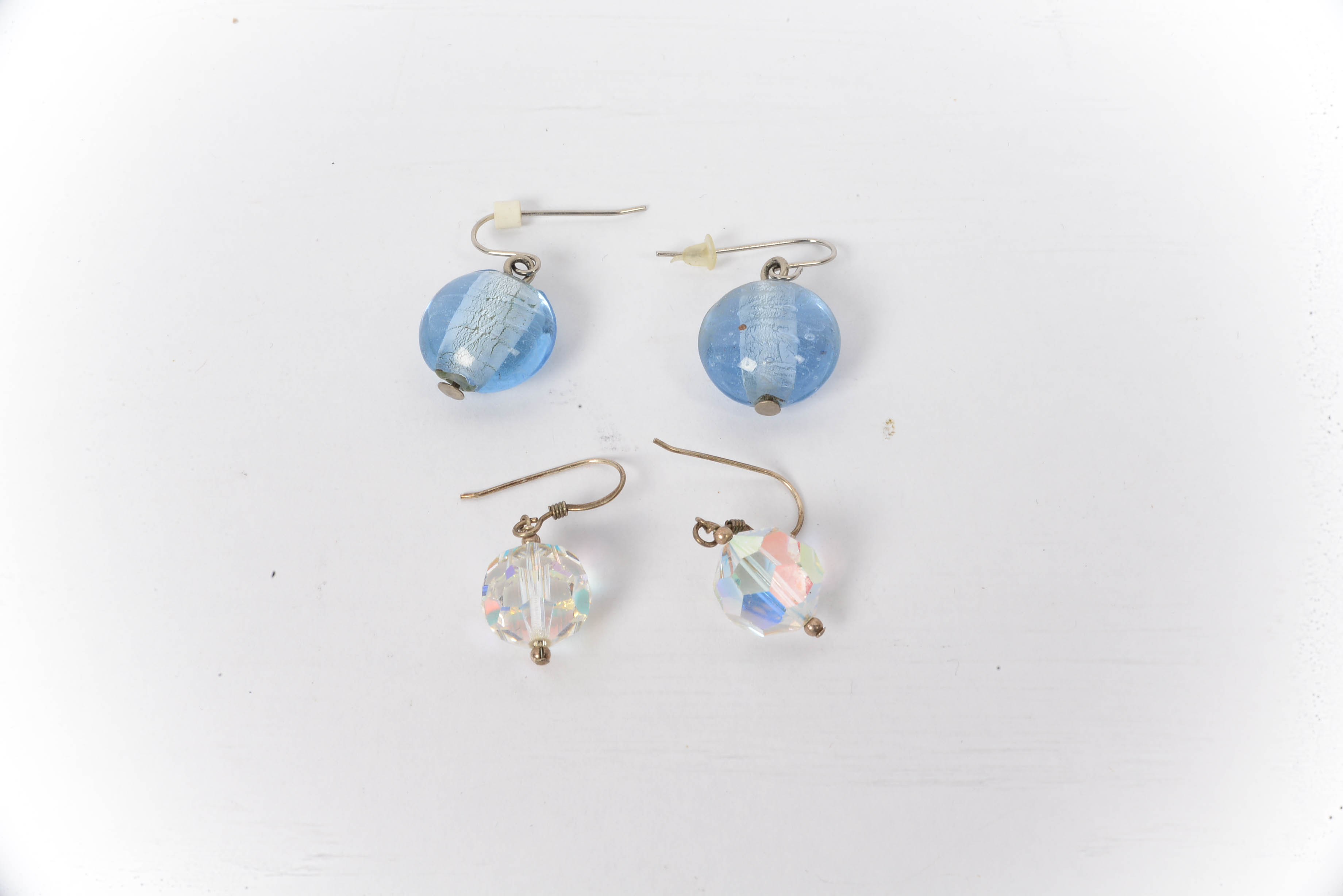 Czech Briolette Glass Necklace and Aurora and Earring Sets