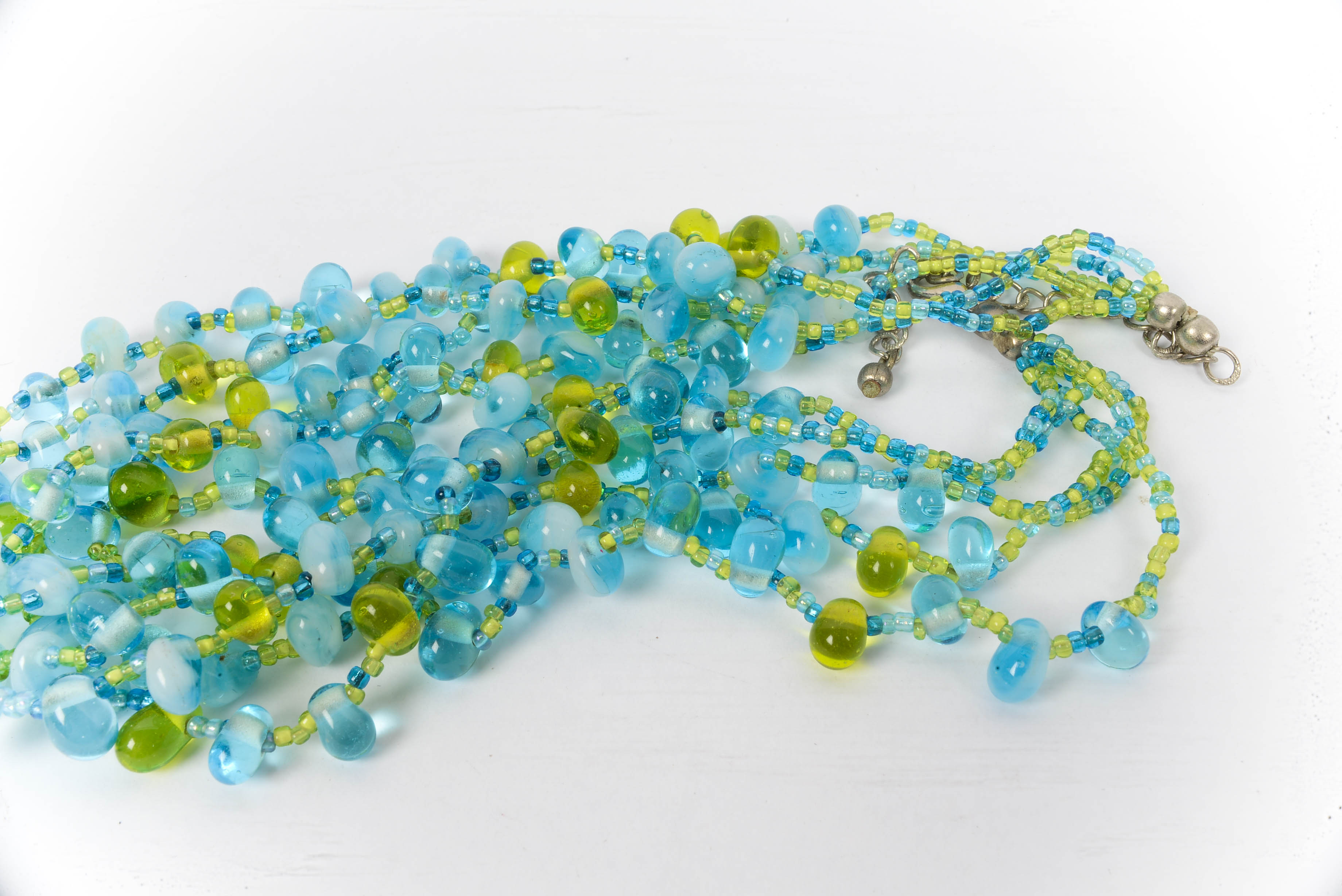 Czech Briolette Glass Necklace and Aurora and Earring Sets
