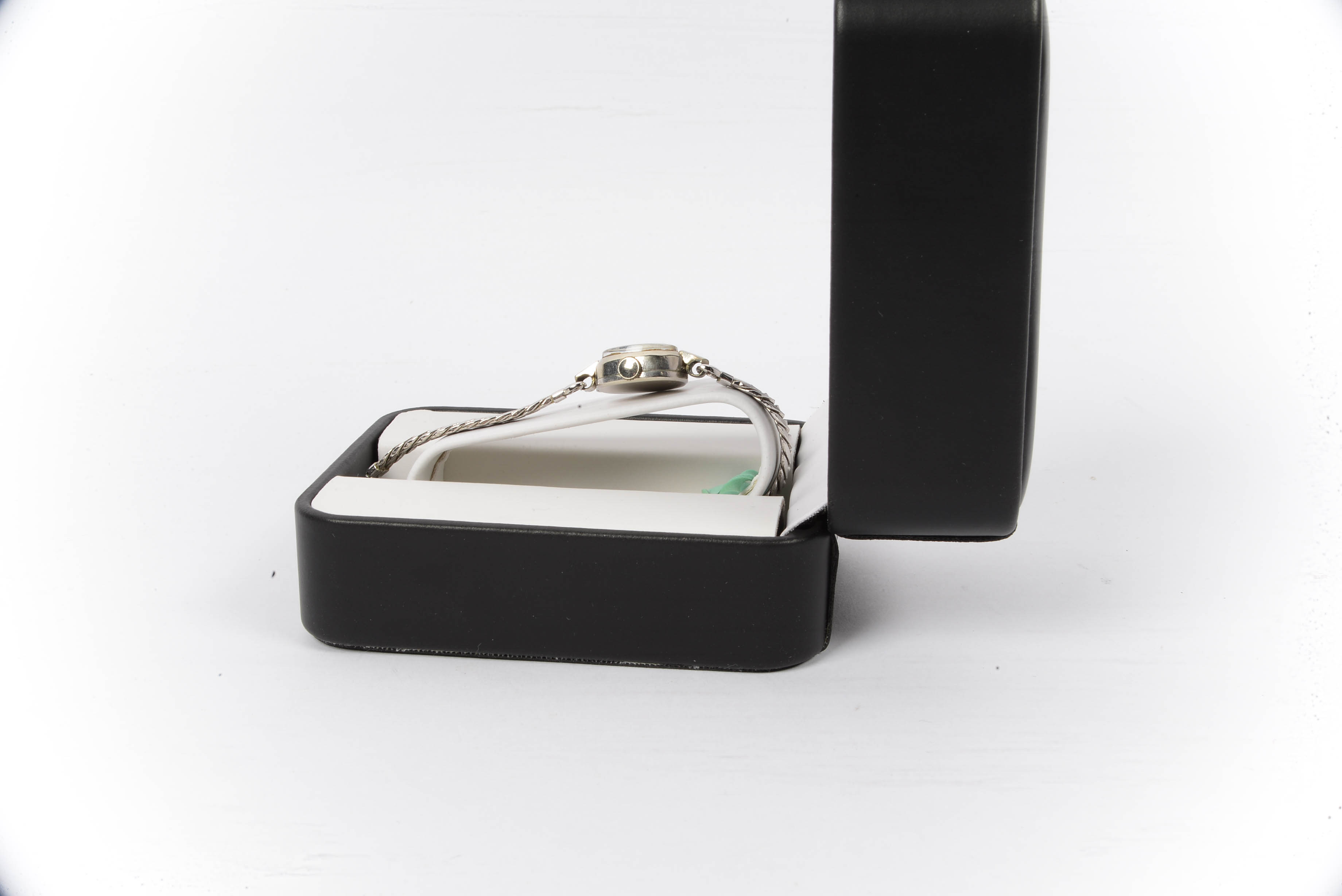 10 K White Gold Filled Girard Perregaux Ladies Watch in Gift Box