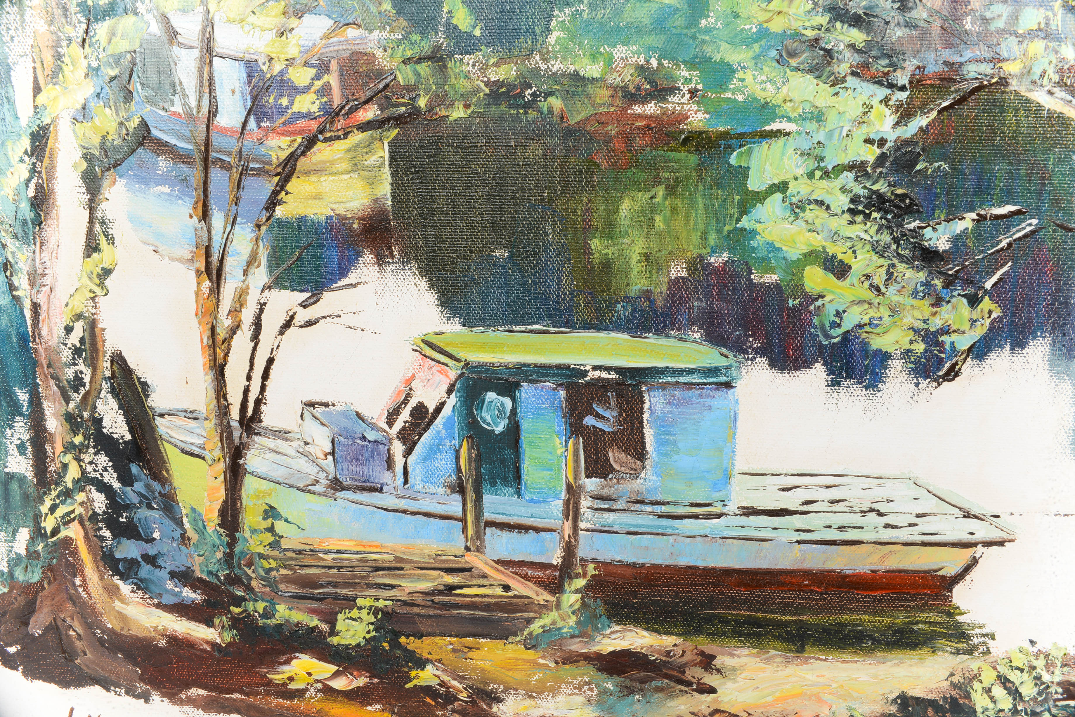 OIl on Canvas Painting by J. Kadanec