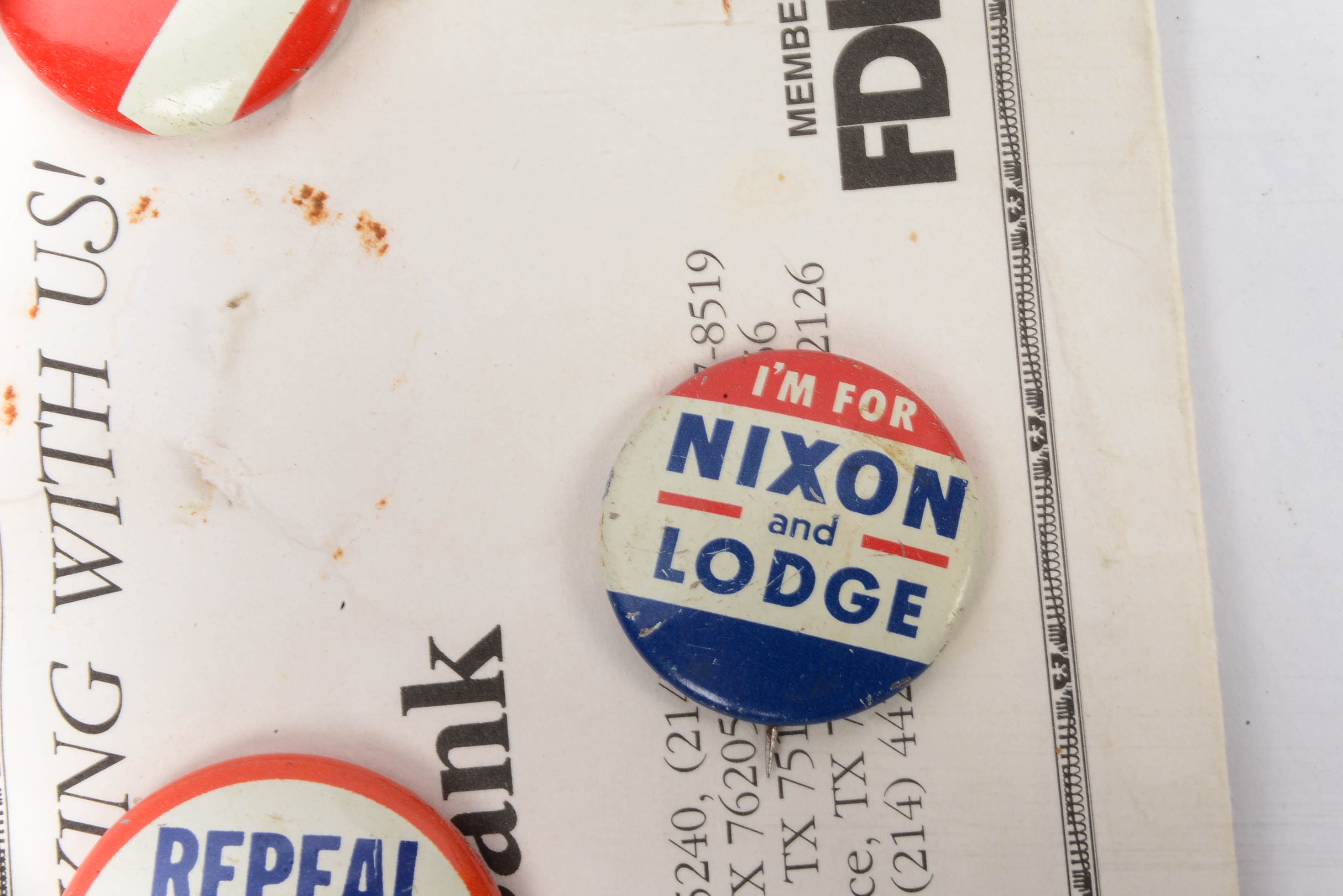 Vintage Political Pins