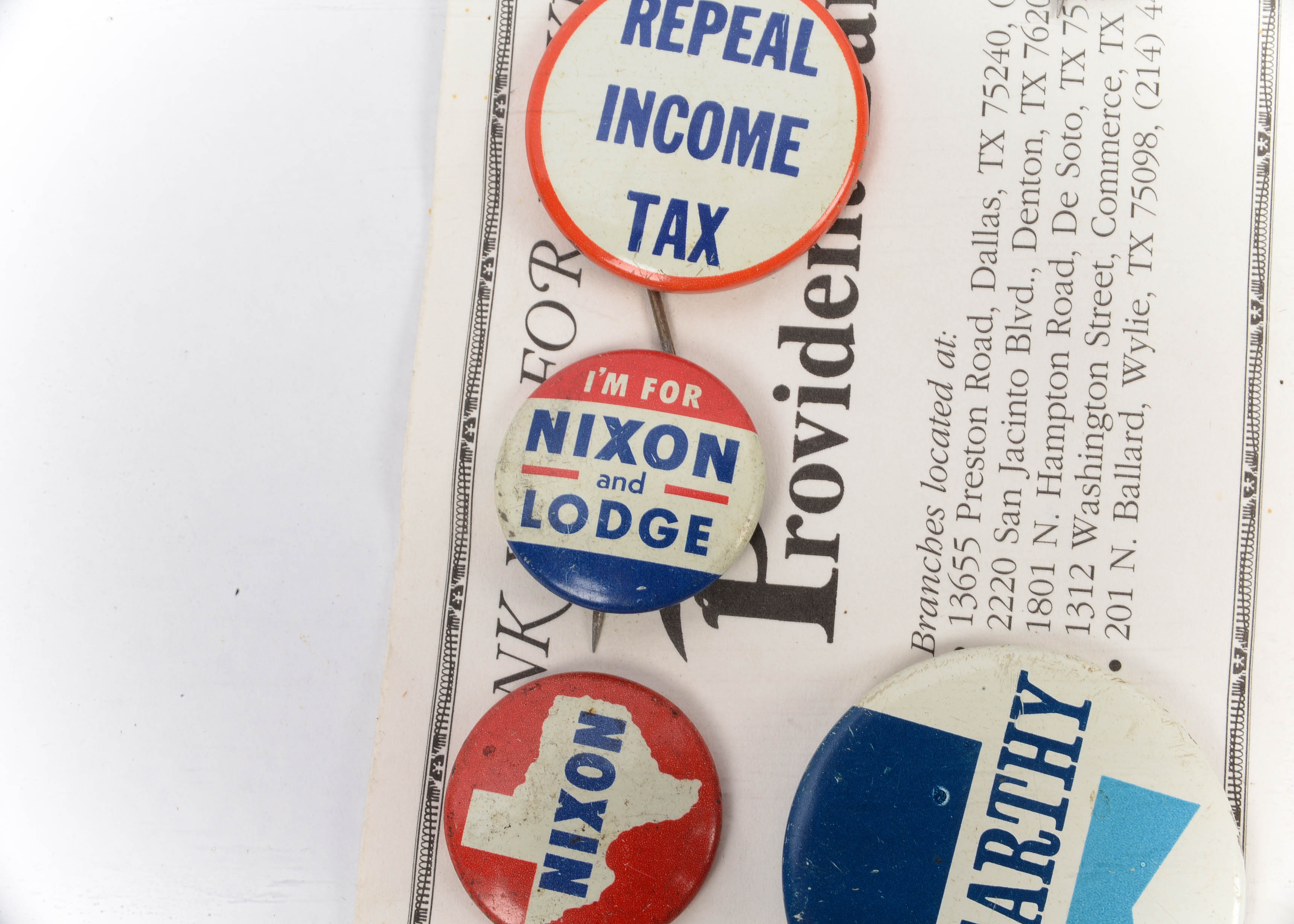 Vintage Political Pins