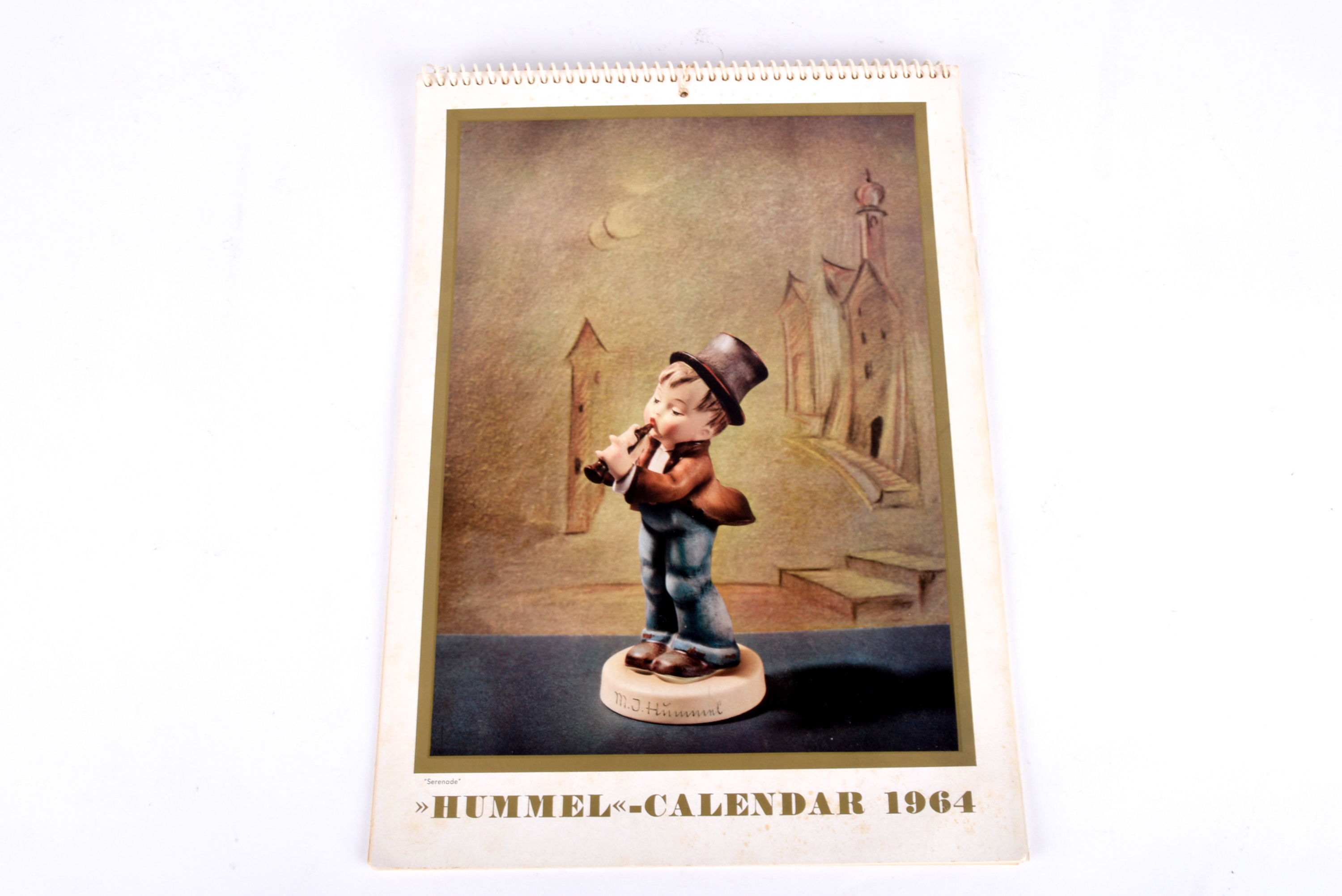 Trio of Hummel Figurines and Vintage Calendars