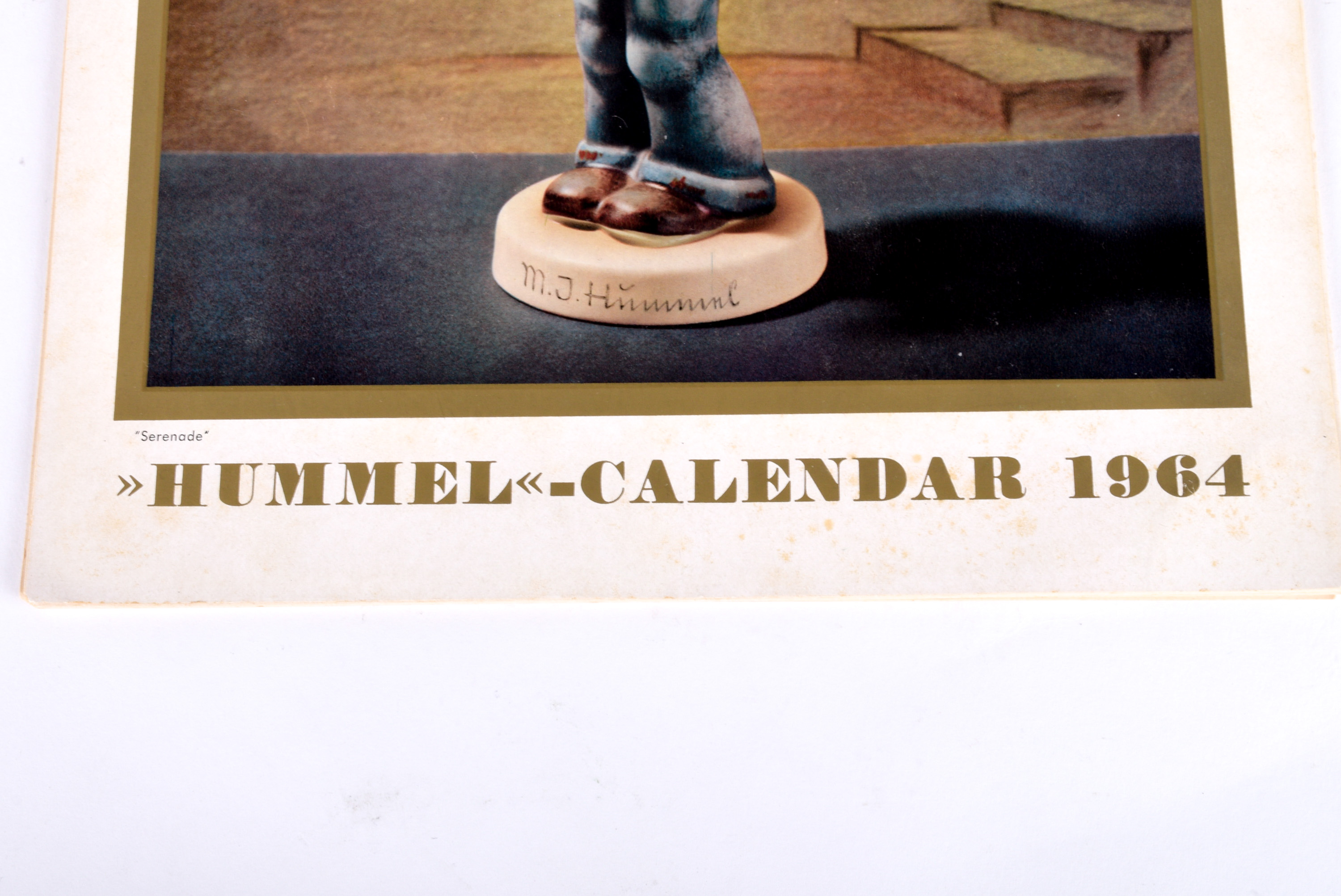 Trio of Hummel Figurines and Vintage Calendars