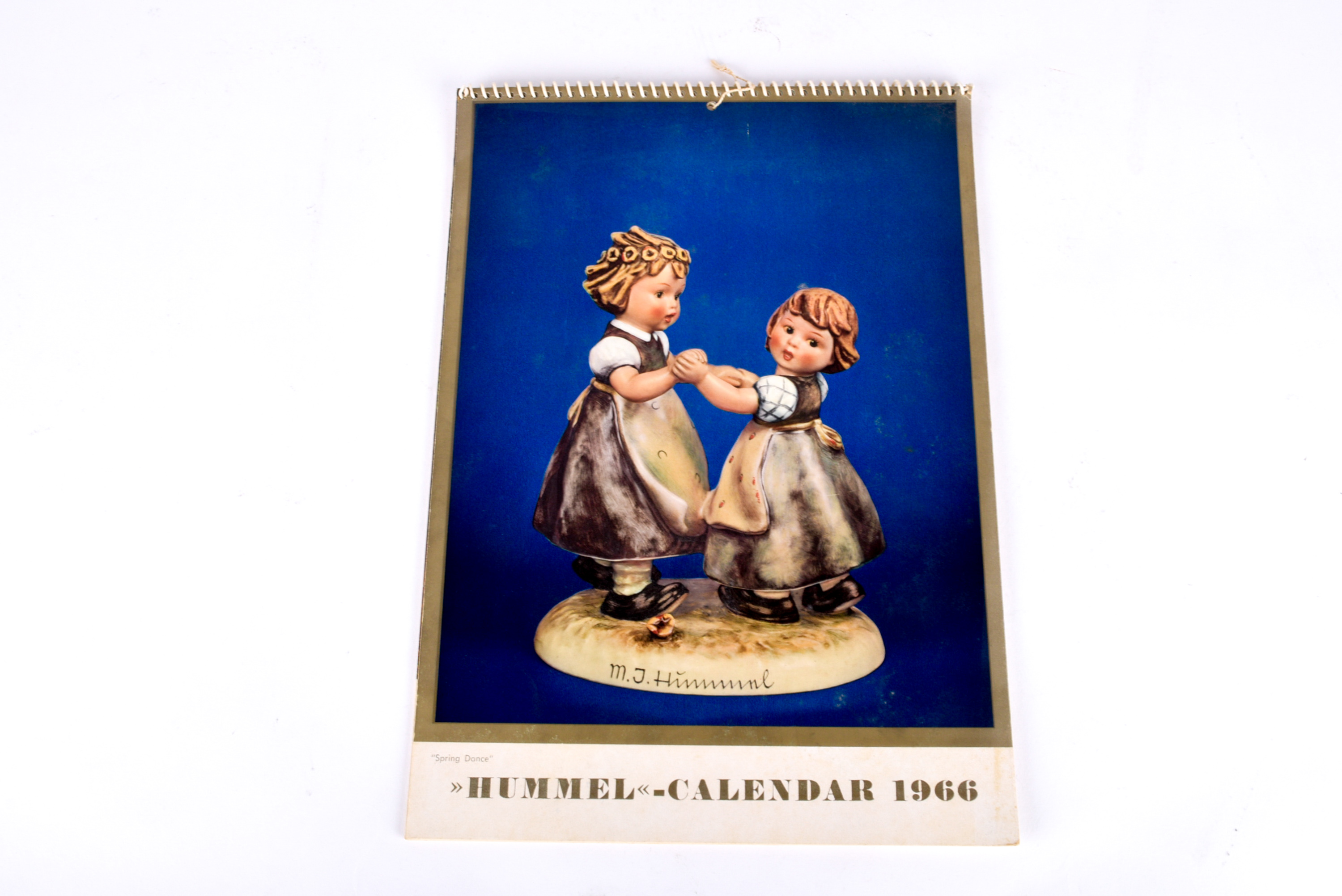 Trio of Hummel Figurines and Vintage Calendars