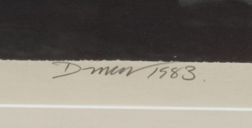 Dmen "Southwest Portrait, State #2" Acrylic on Paper