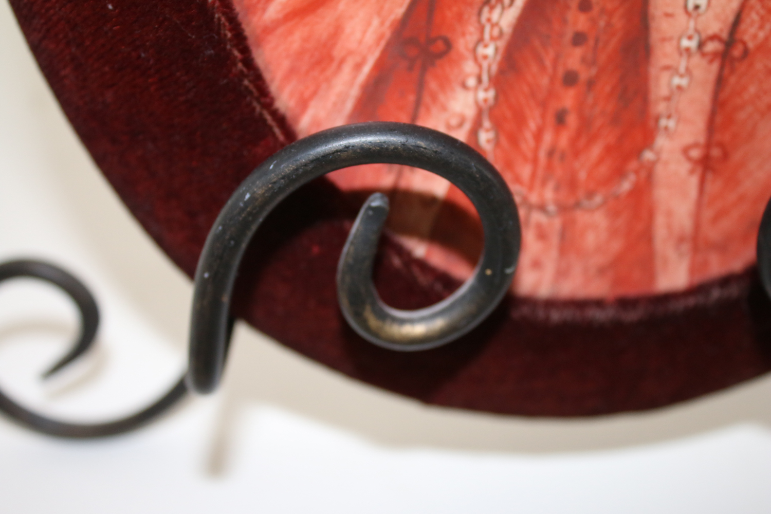 Antique Hand Painted Portrait on Ceramic