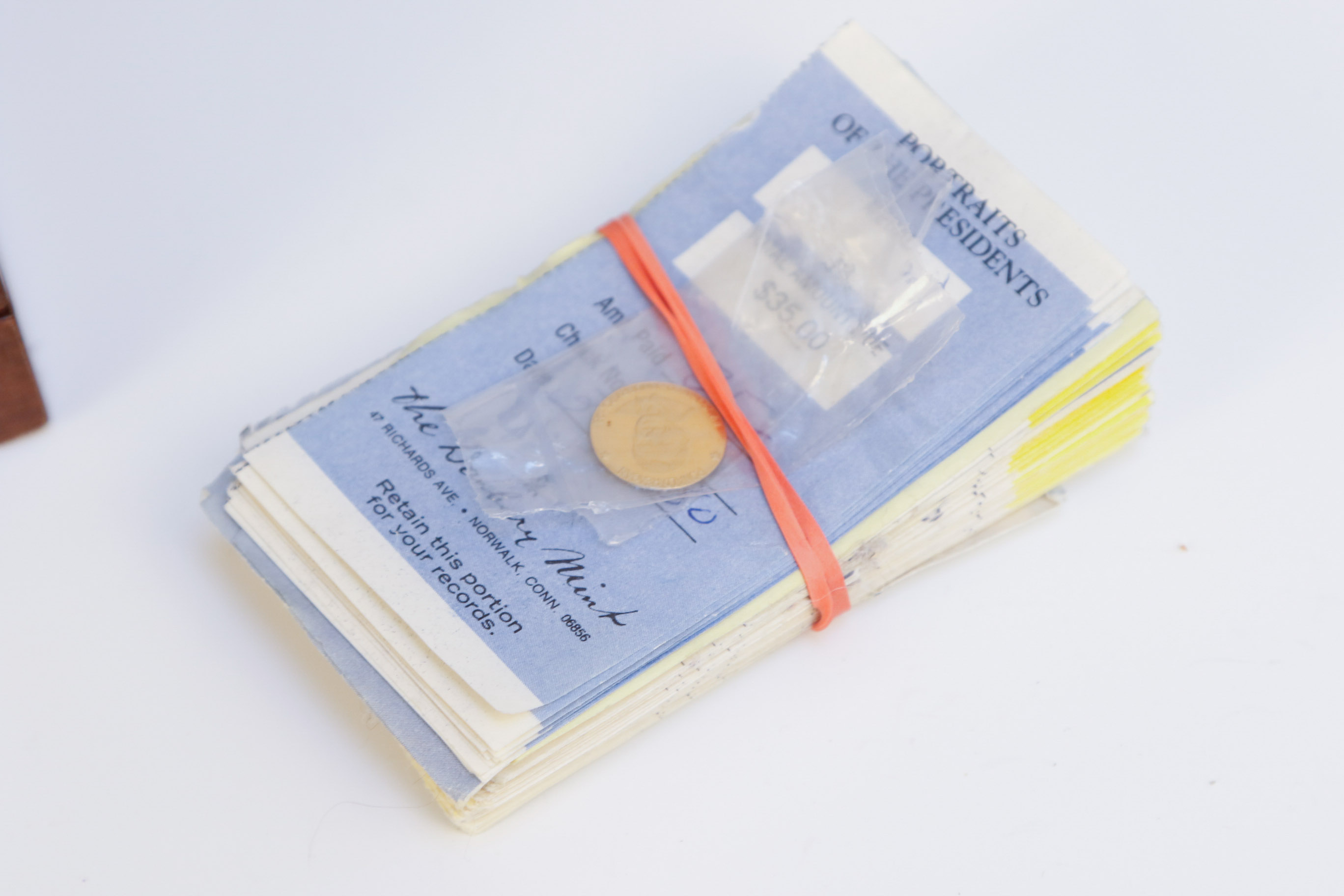 Danbury Mint 14K Gold Presidential Portrait Medals in Display Box