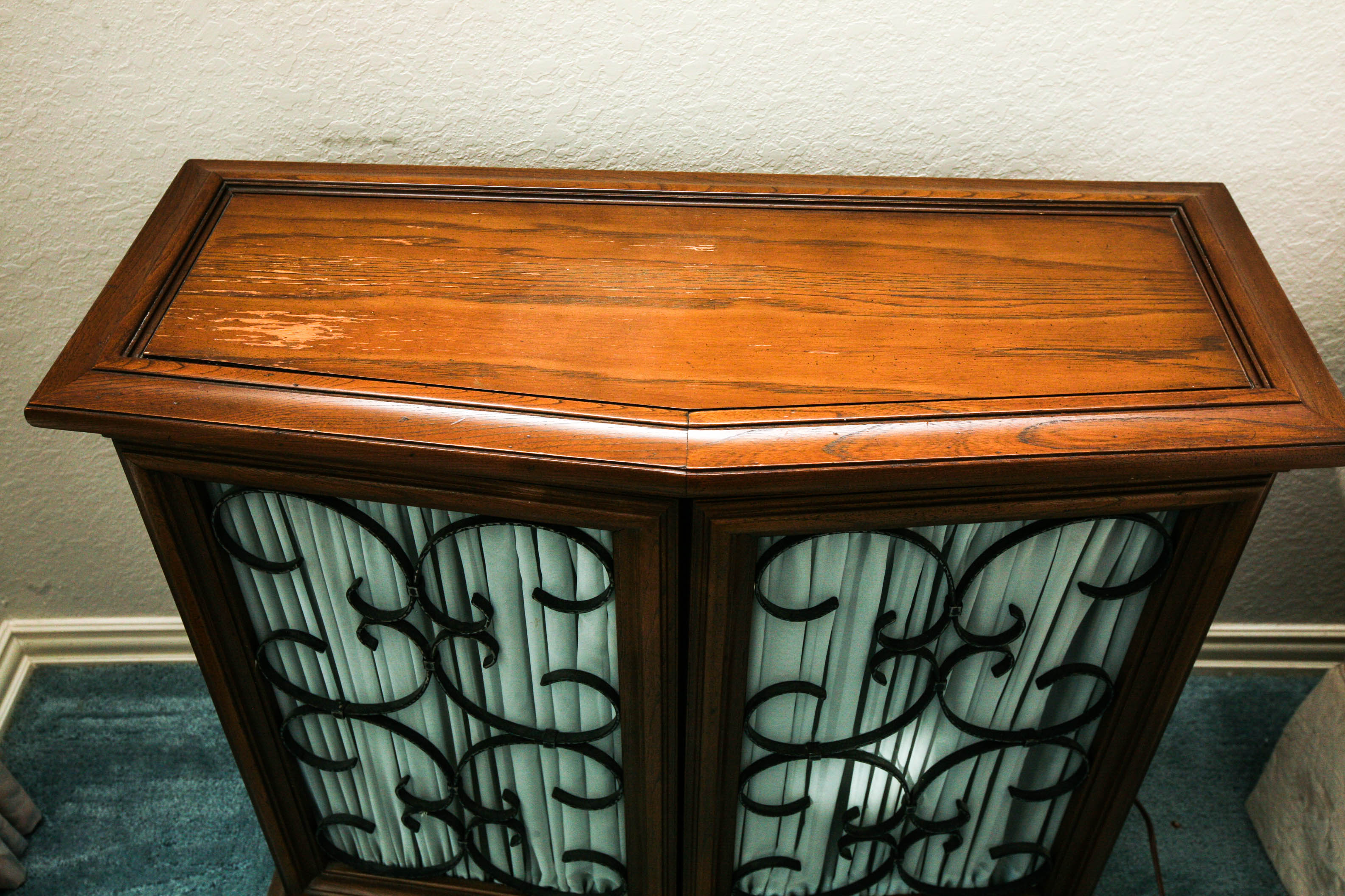 1968 The Fisher Stereo Console and Speaker End Tables