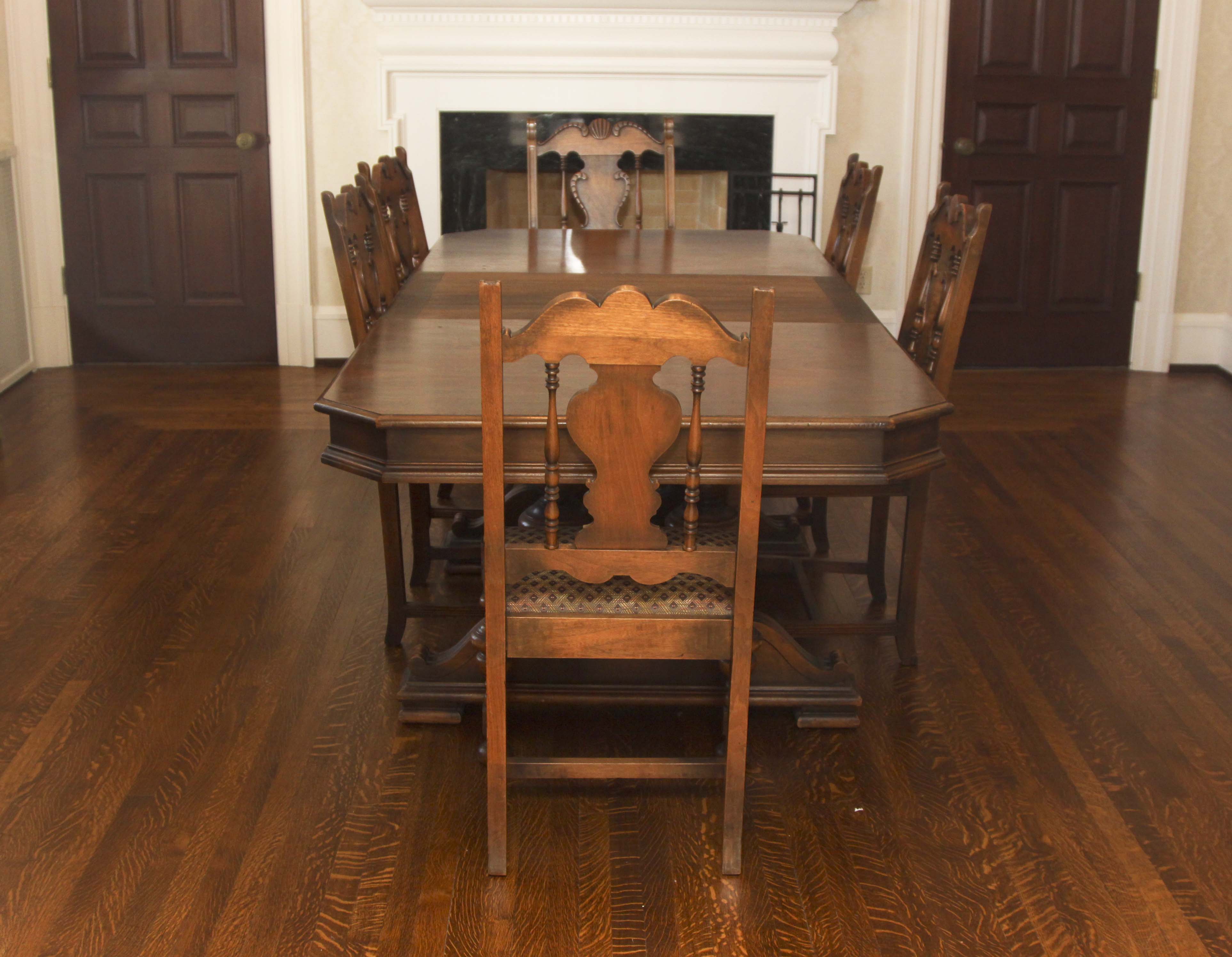 Vintage Jacobean Revival Dining Set
