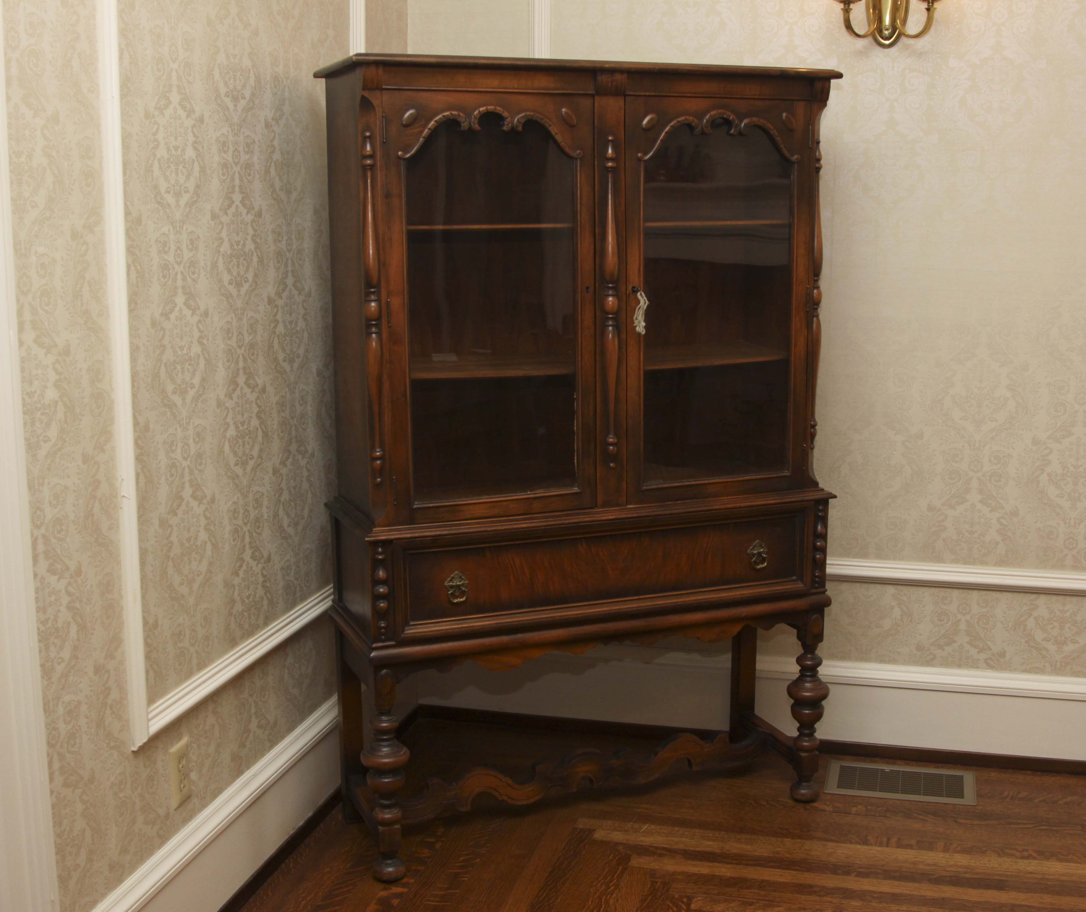 Jacobean Revival China Cabinet