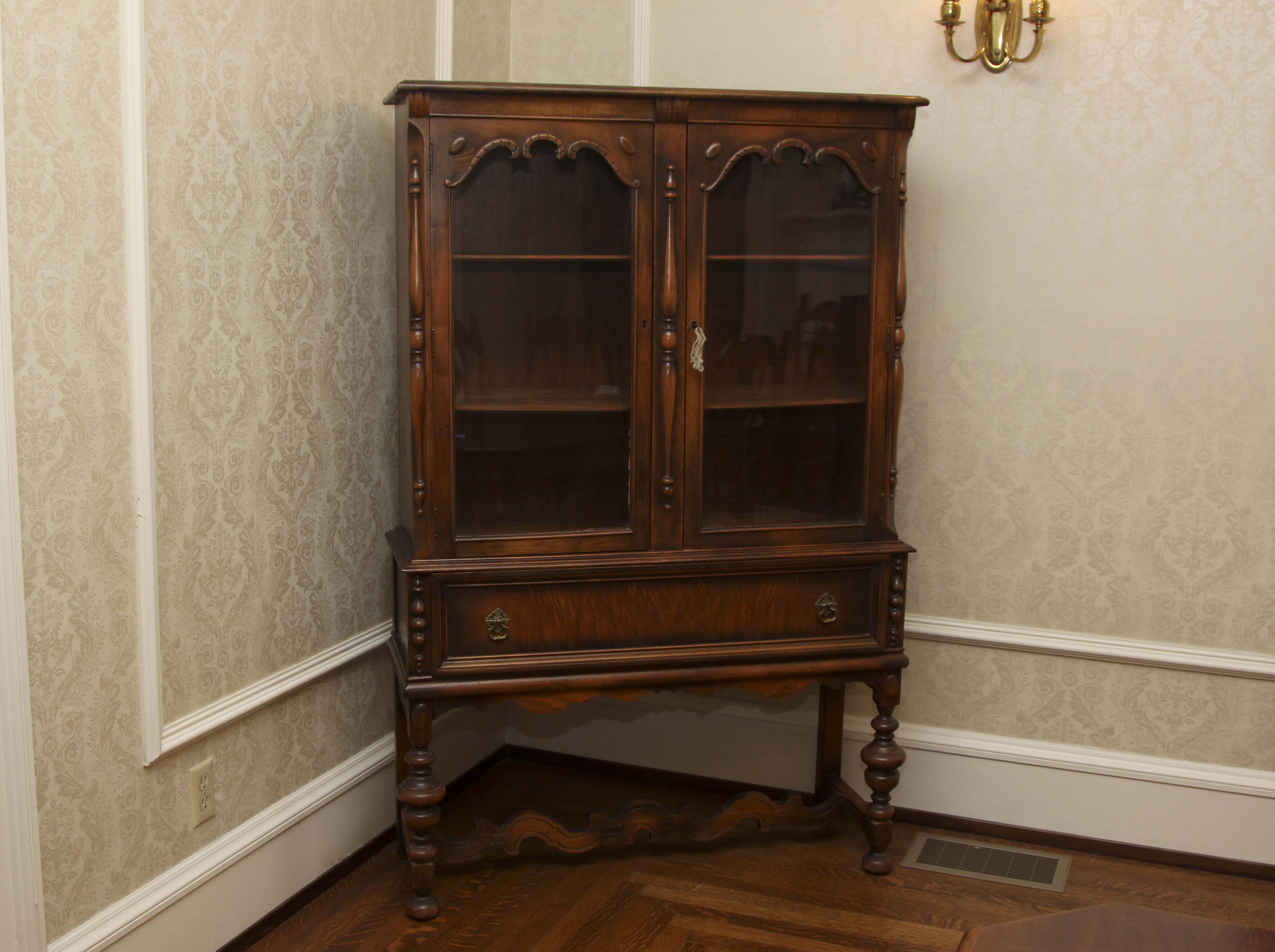 Jacobean Revival China Cabinet