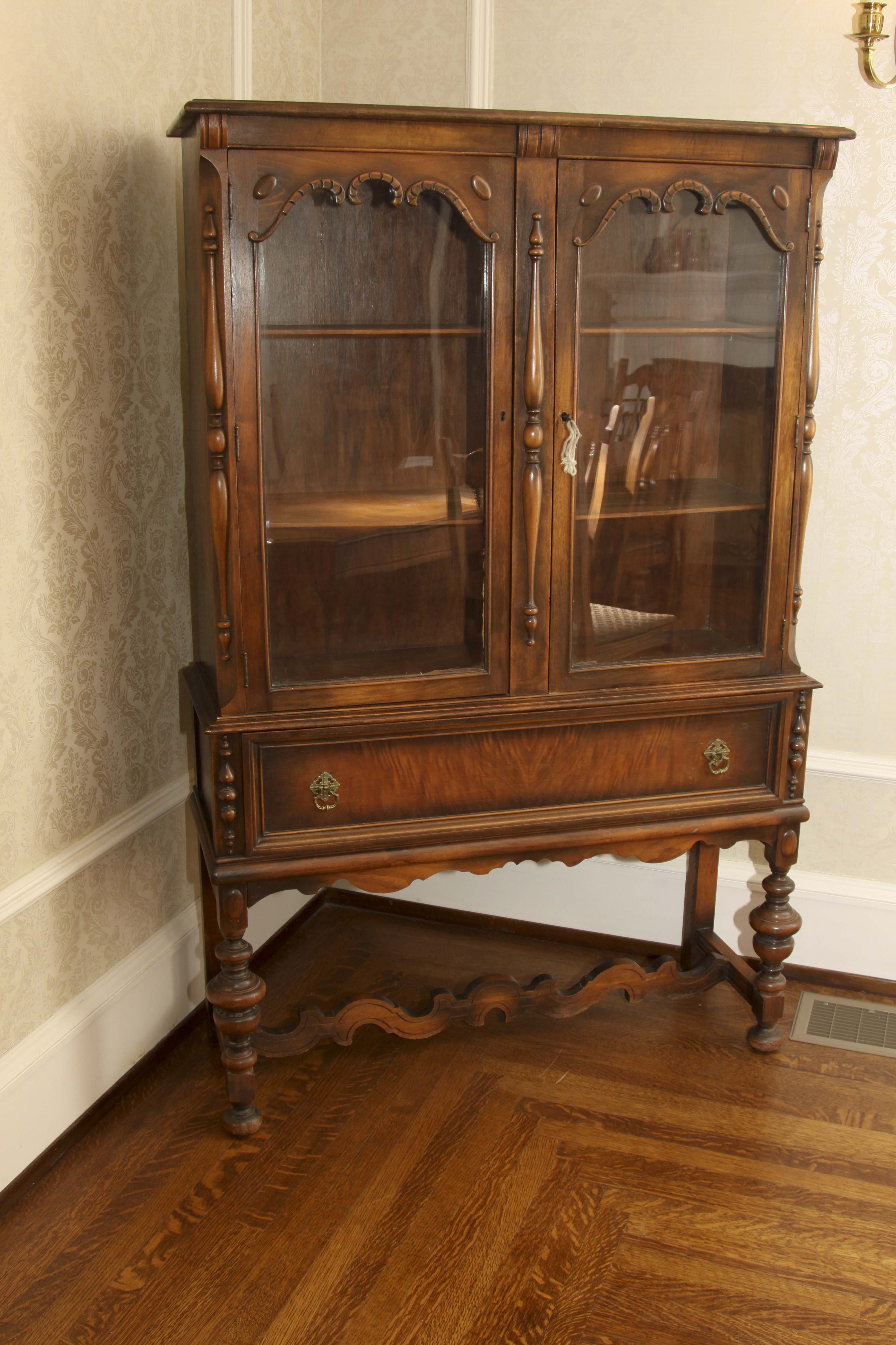 Jacobean Revival China Cabinet