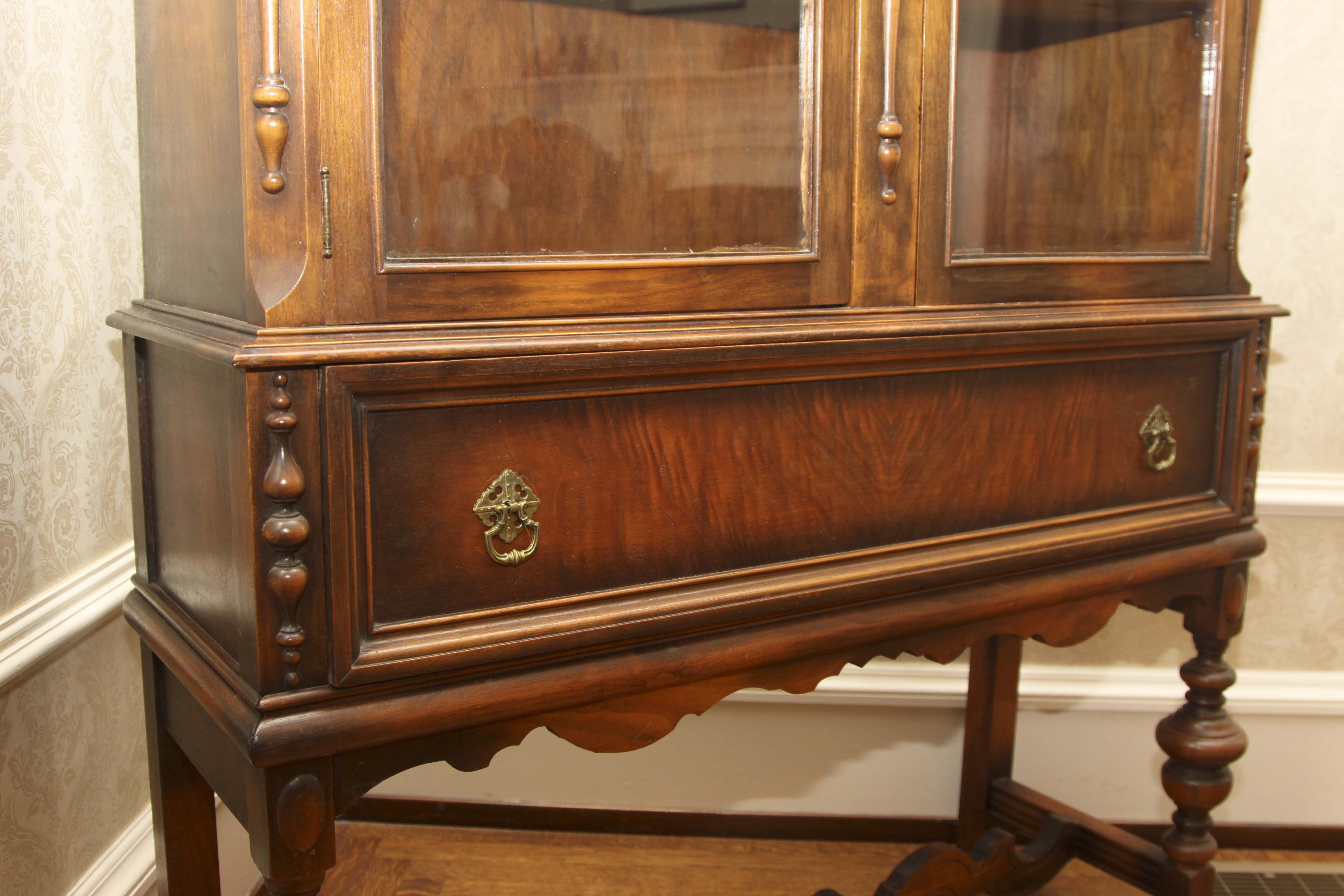 Jacobean Revival China Cabinet