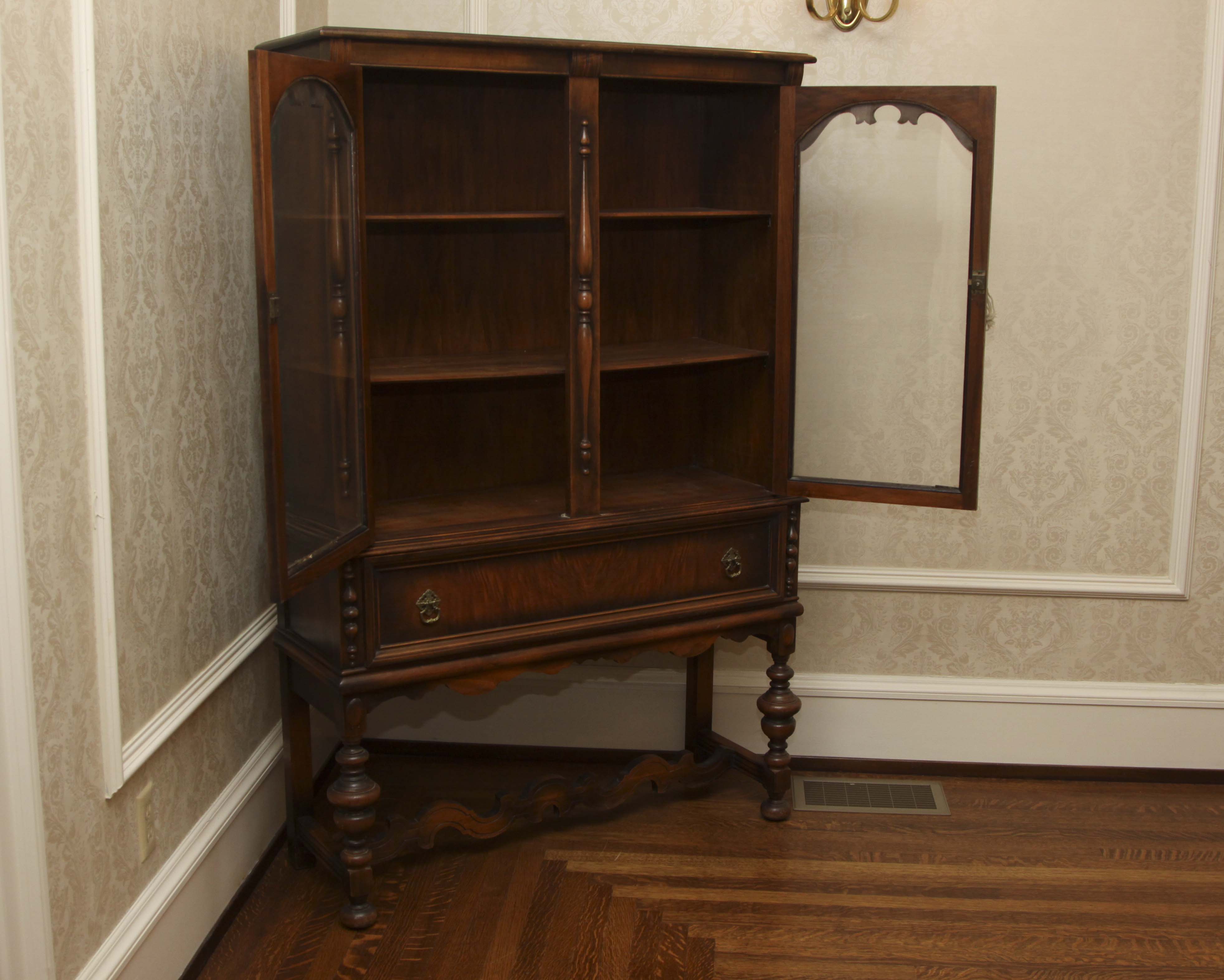 Jacobean Revival China Cabinet