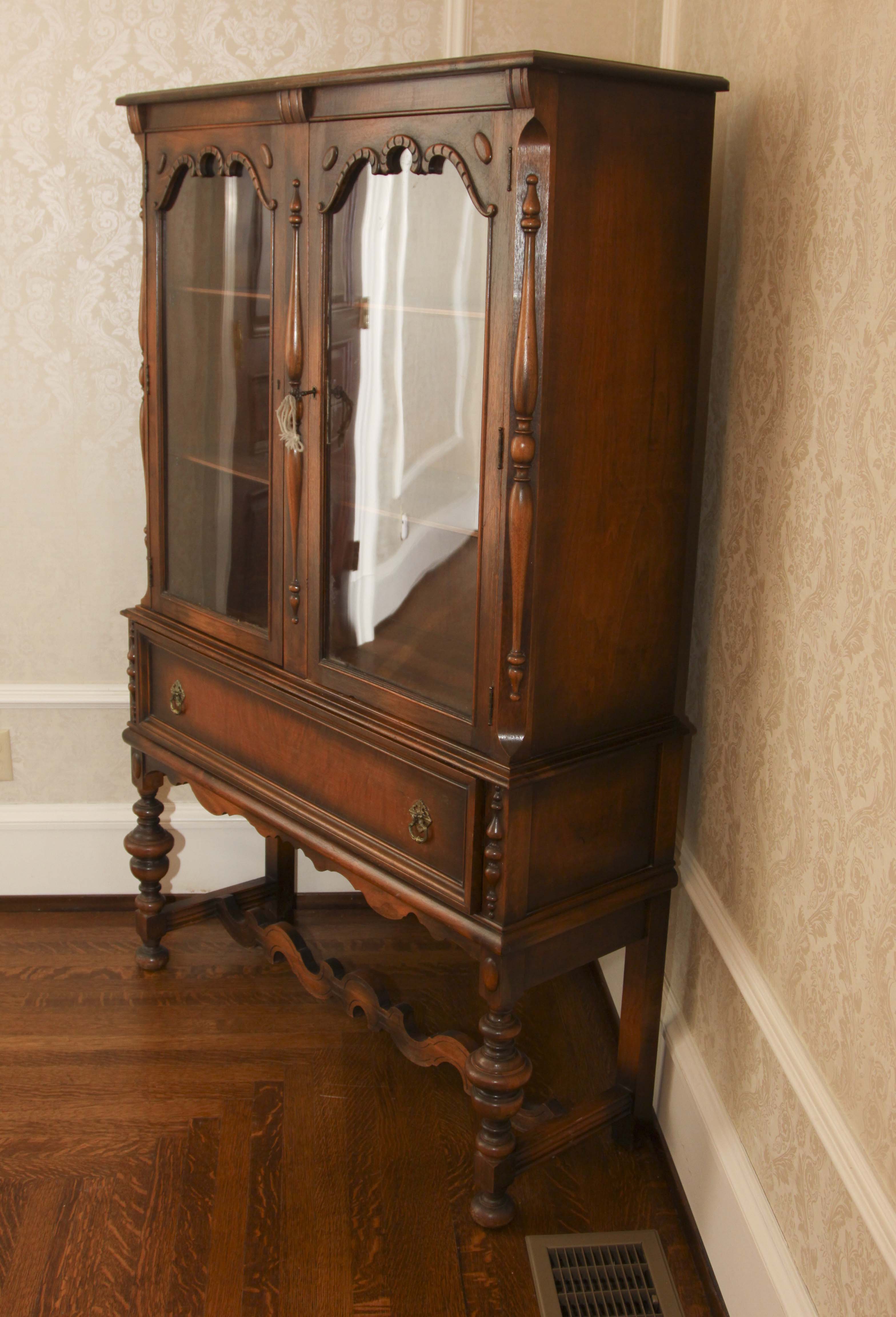 Jacobean Revival China Cabinet