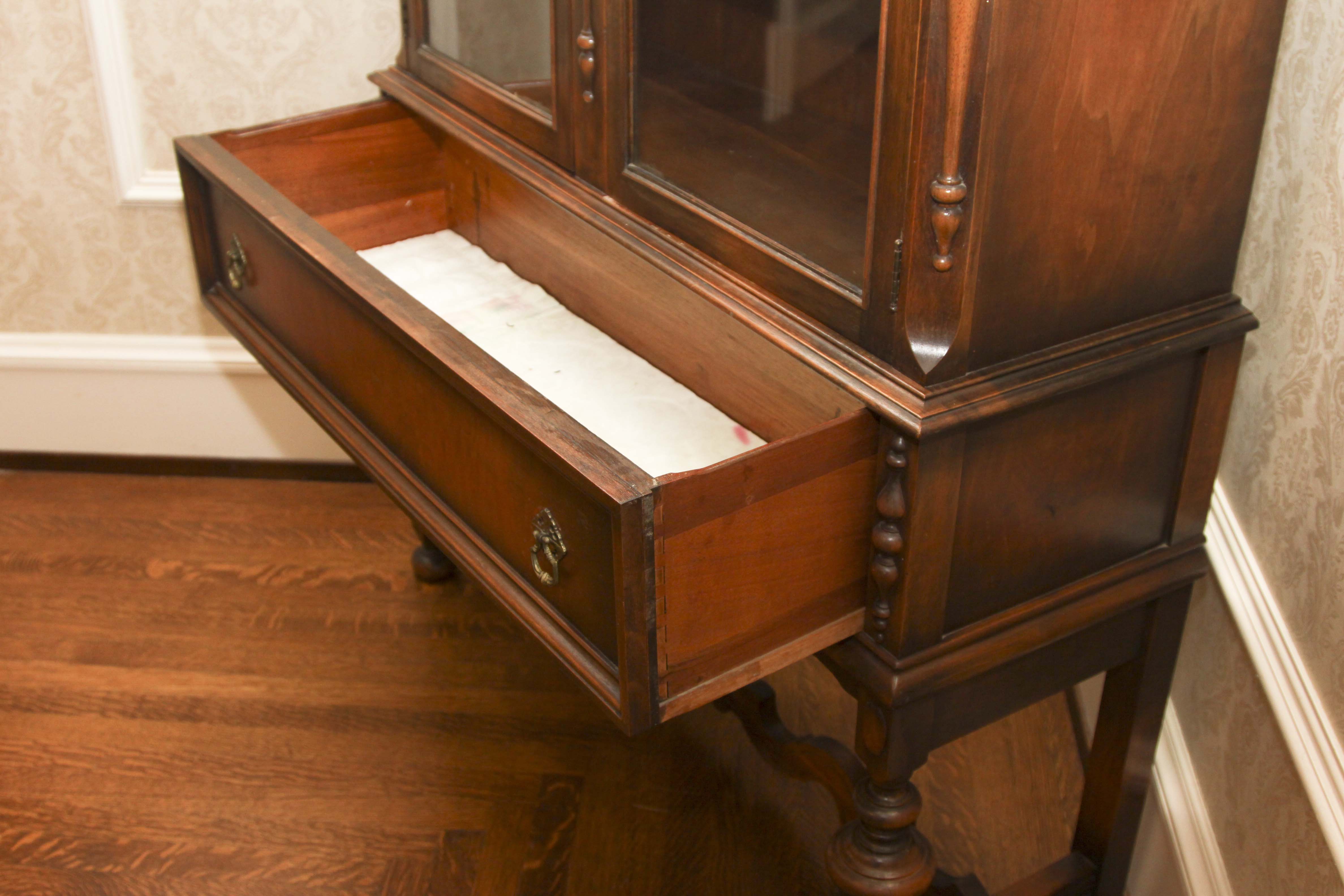 Jacobean Revival China Cabinet